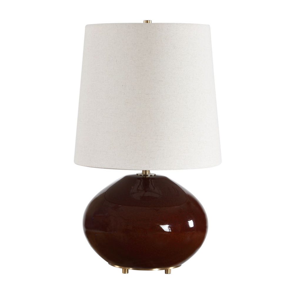 Uttermost Allemand Ruby Red Glaze Table Lamp