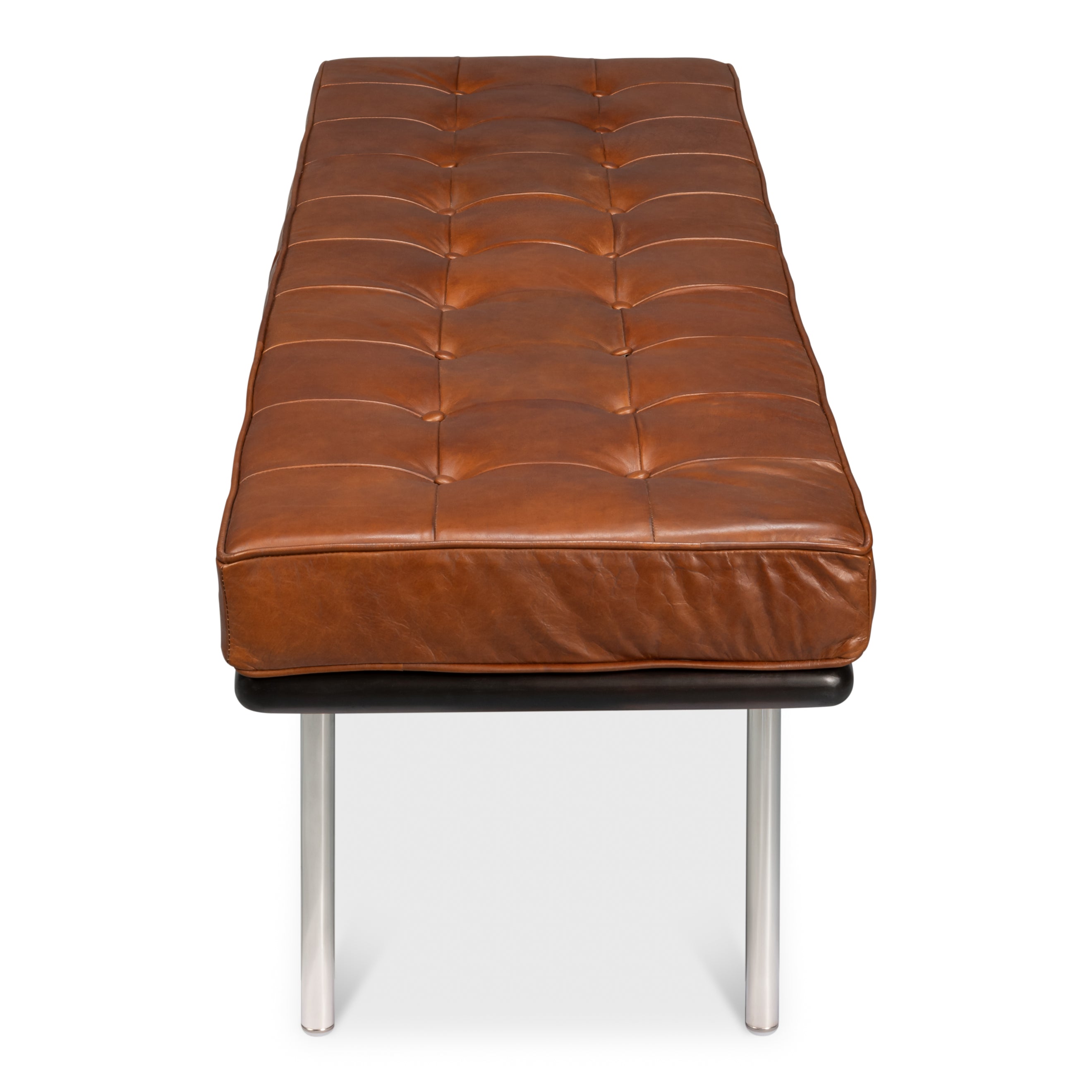 Prince Albert Bench - Vintage Havana Leather