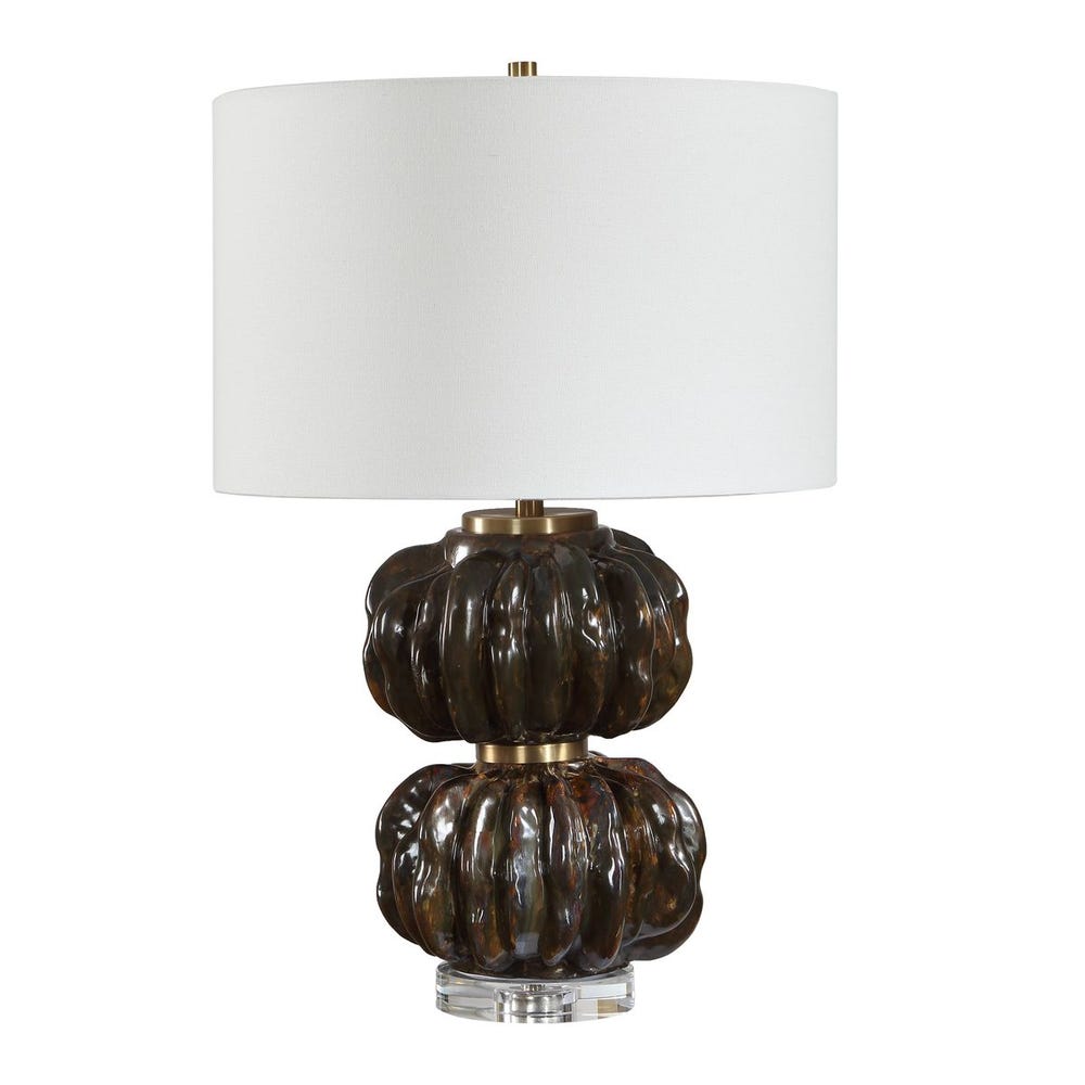 Uttermost Jaudon Stacked Bronze Table Lamp