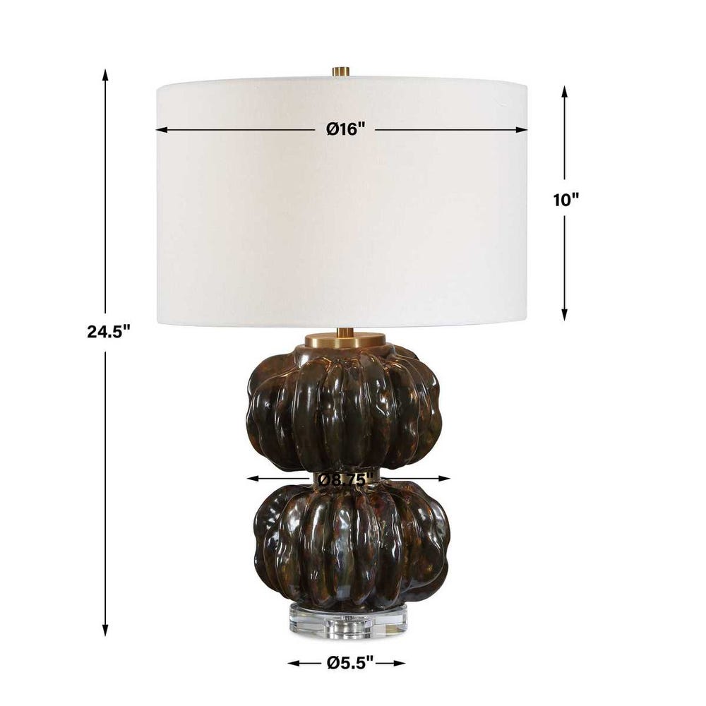 Uttermost Jaudon Stacked Bronze Table Lamp