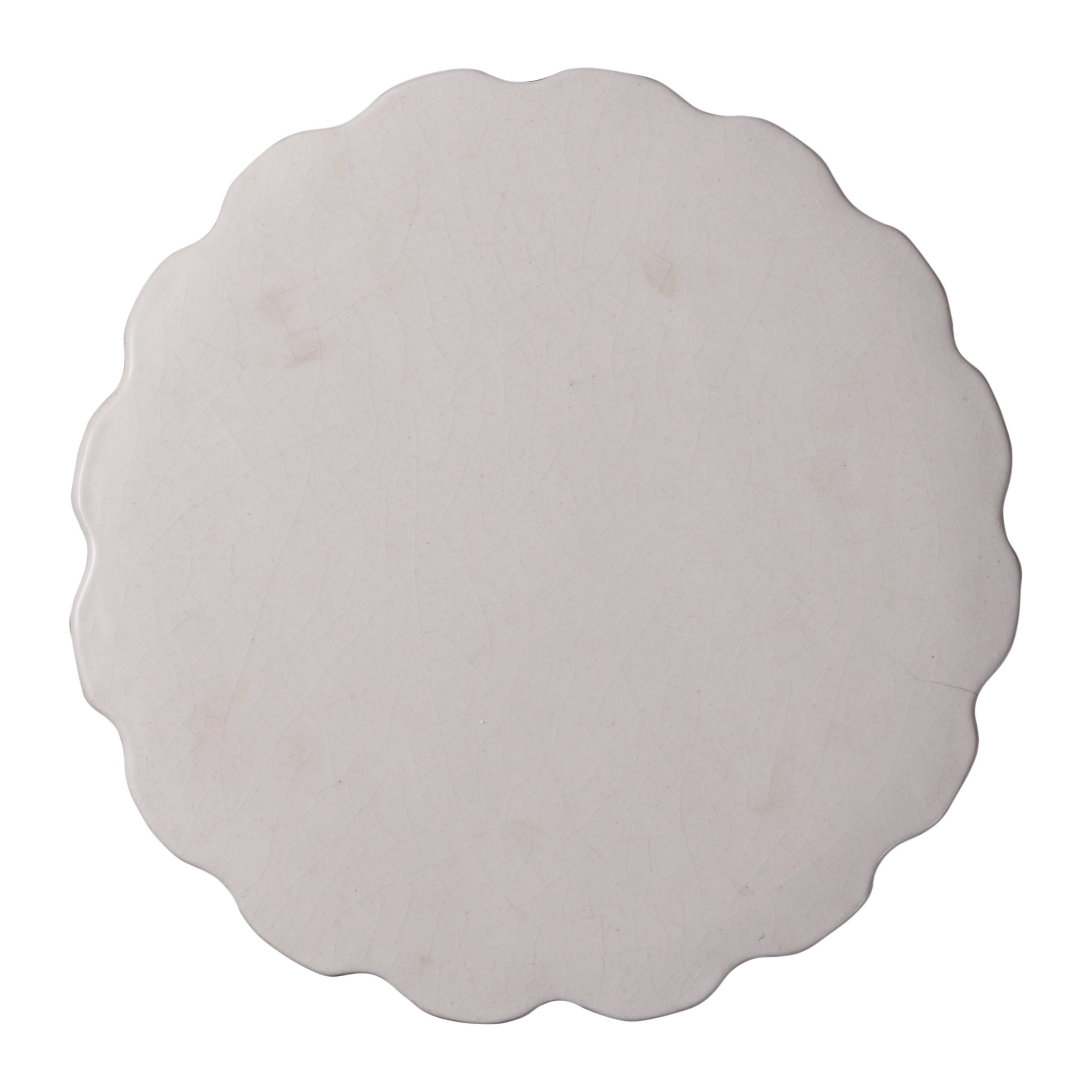 Scallop Ceramic Stool
