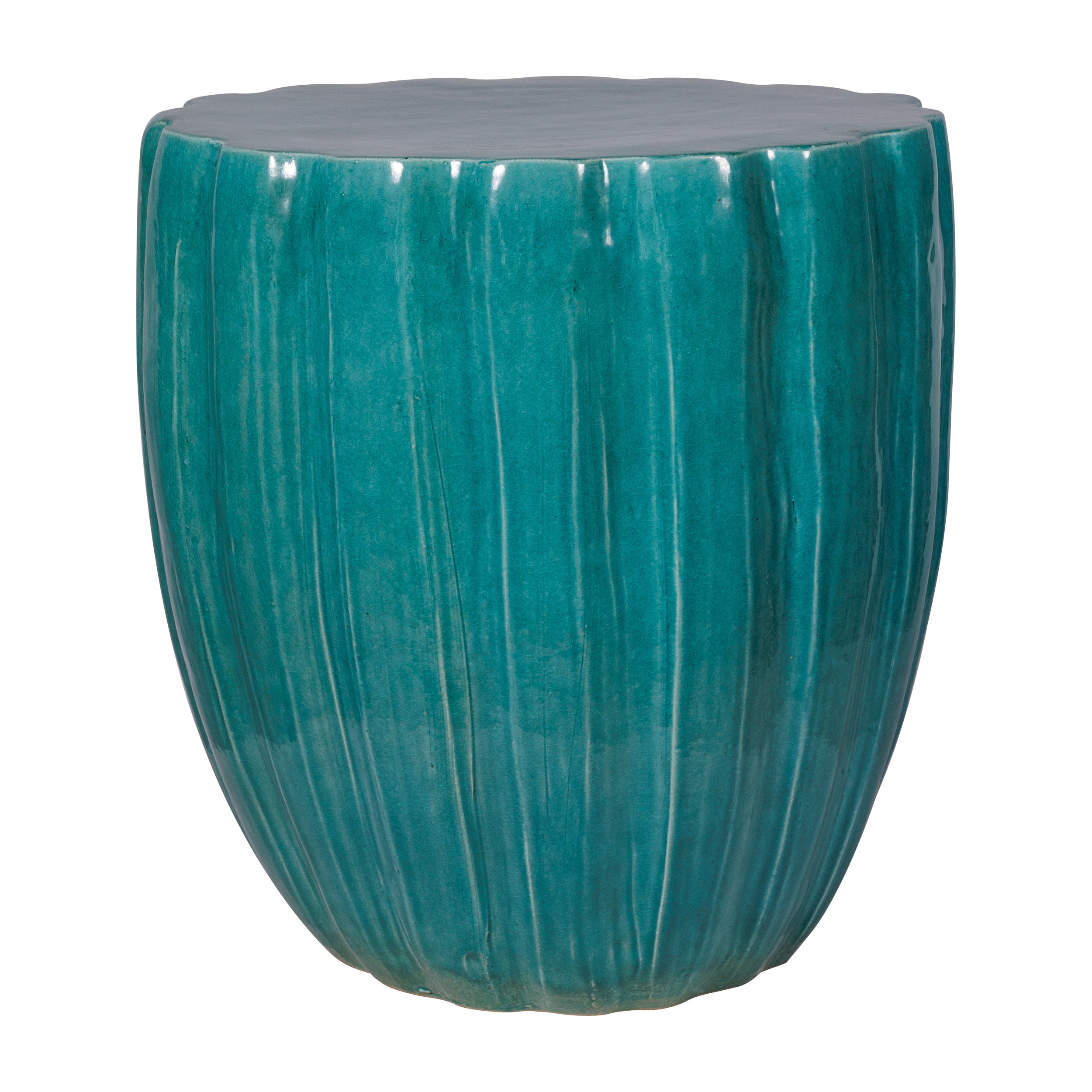 Scallop Ceramic Stool