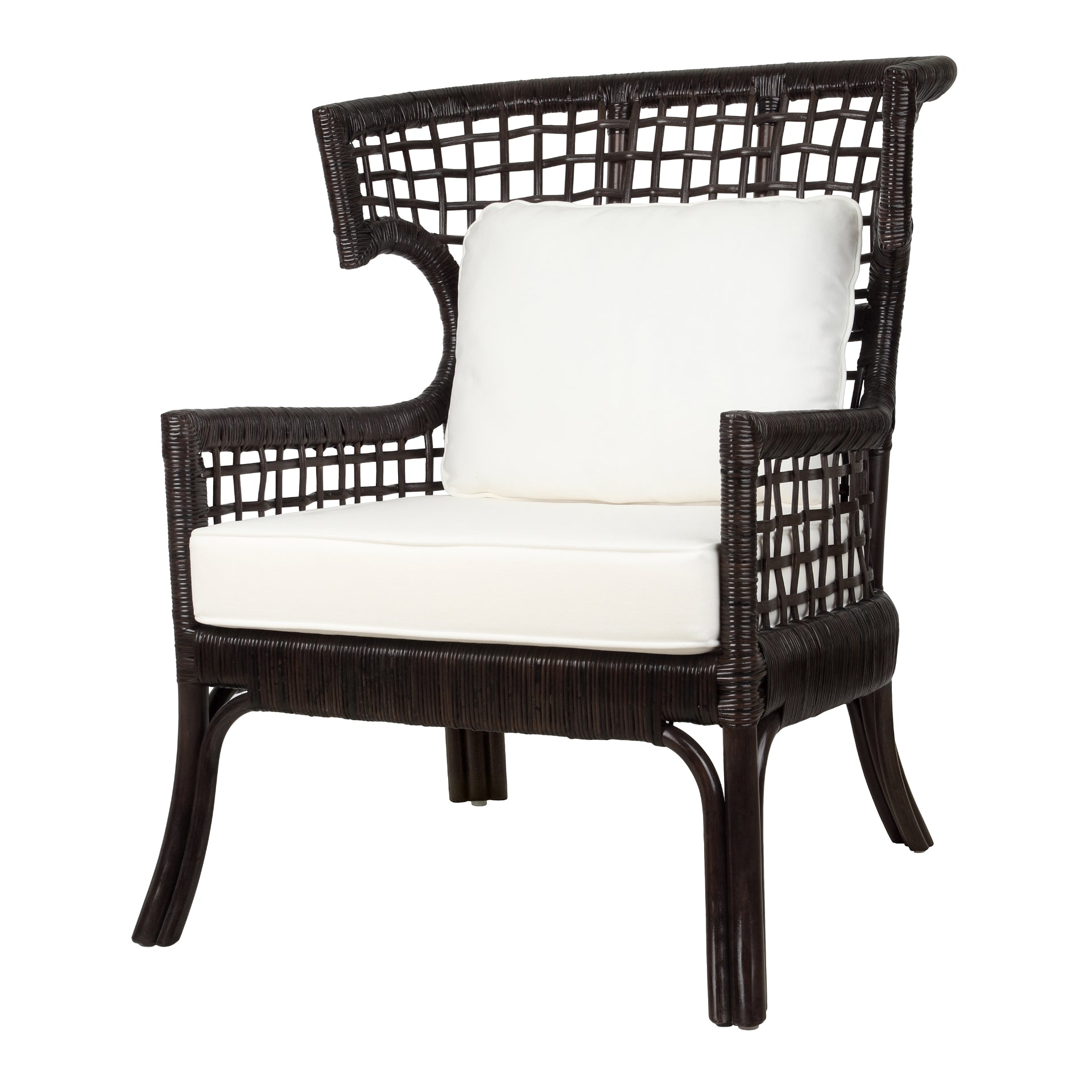 Zelma Rattan Accent Arm Chair