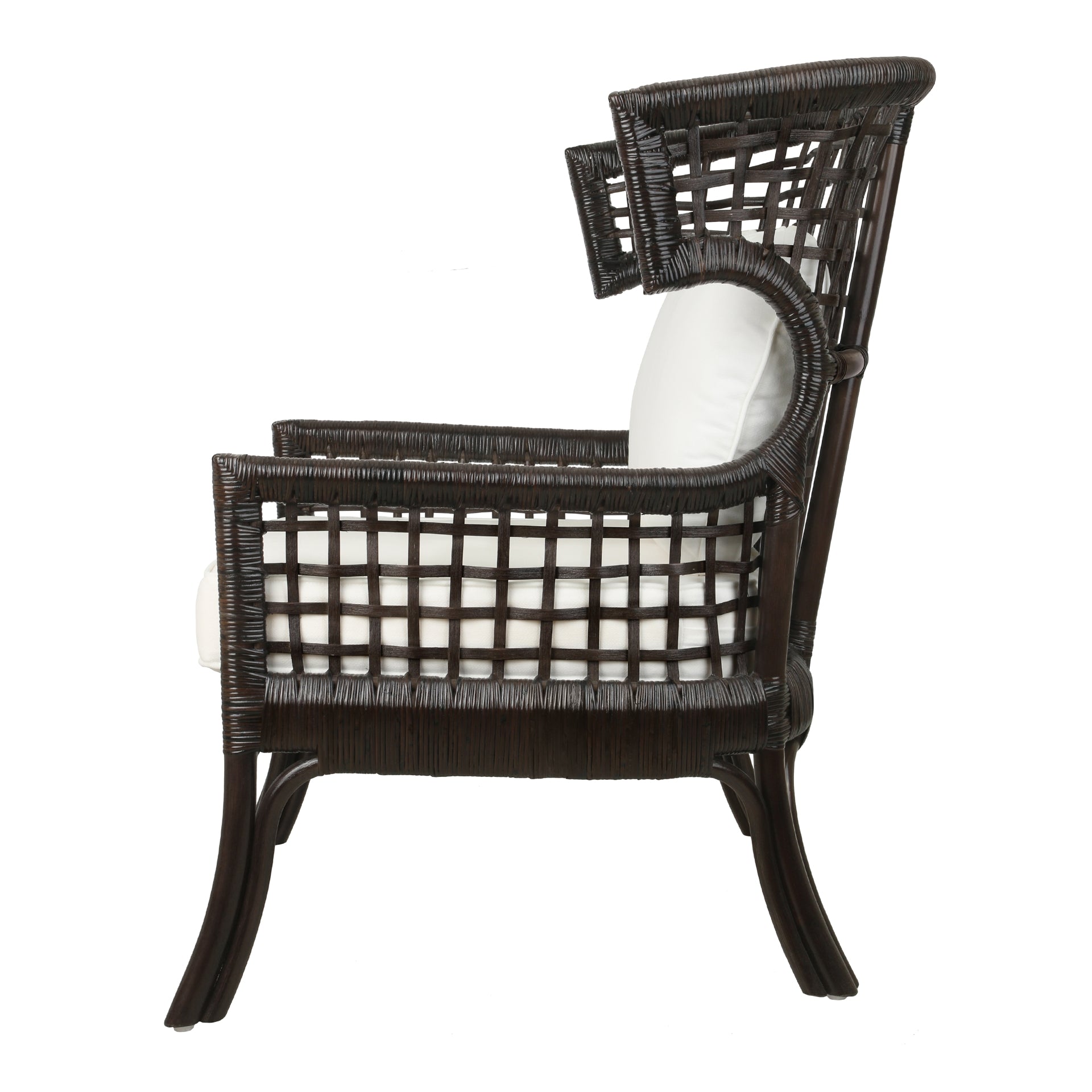 Zelma Rattan Accent Arm Chair