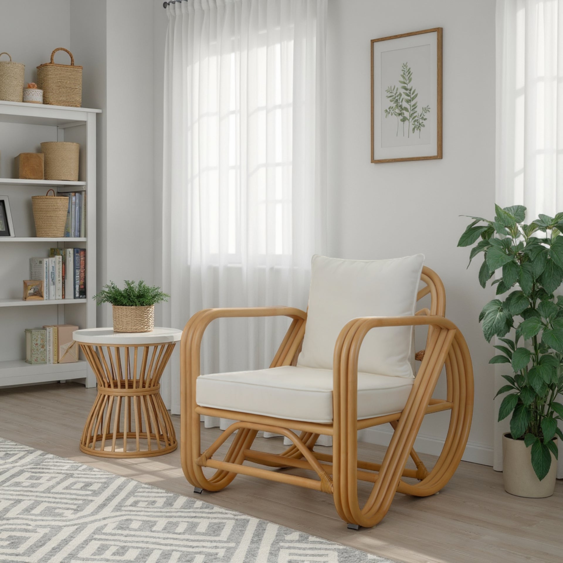 Aimara Rattan Accent Arm Chair