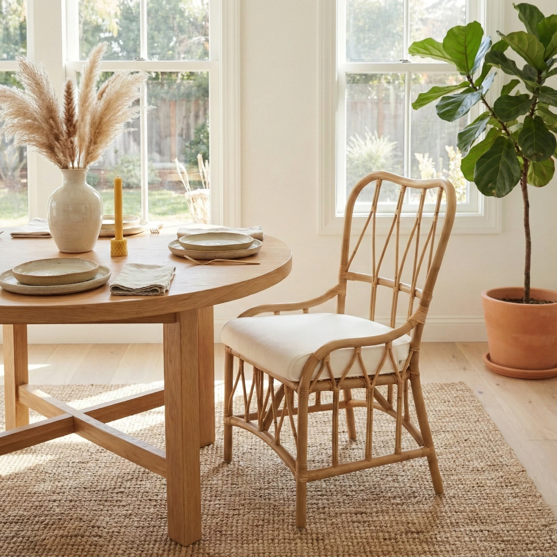 Ayanna Rattan Dining Side Chair