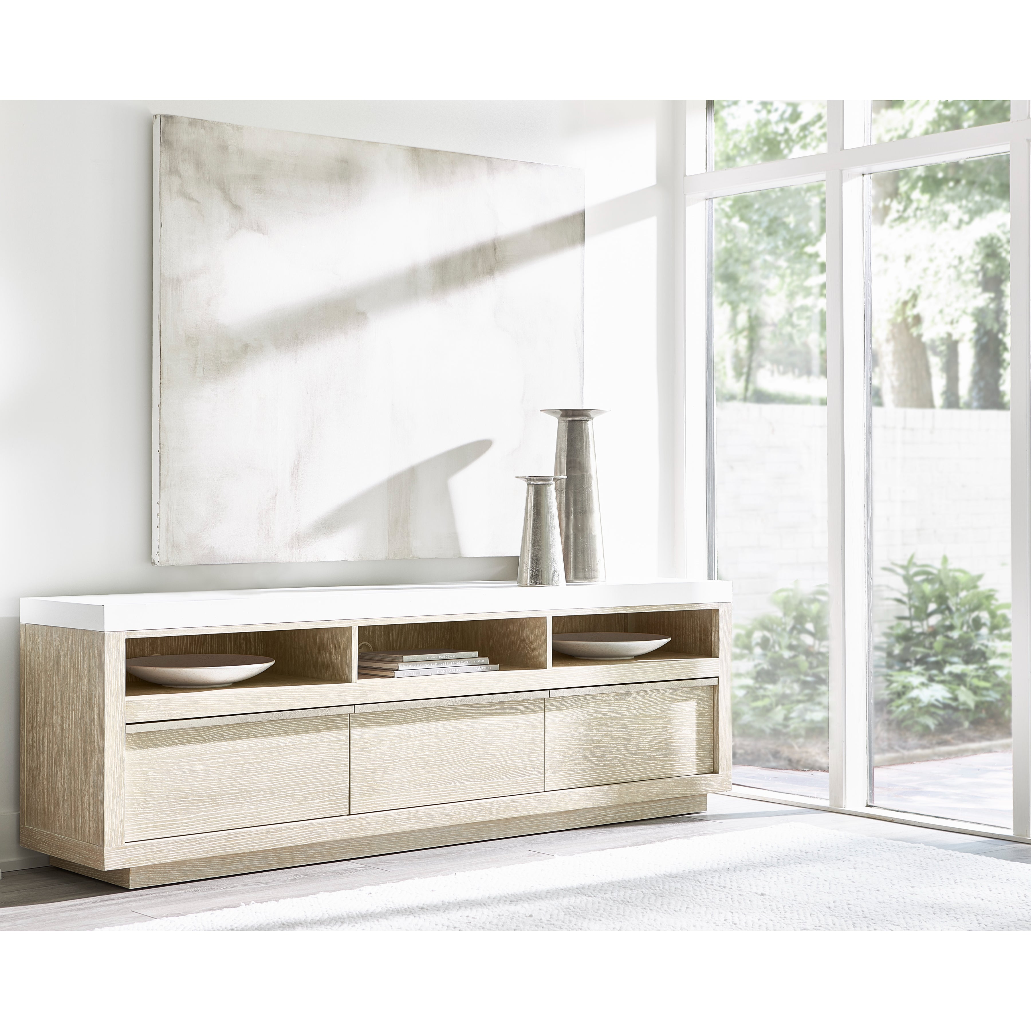 Solaria Entertainment Credenza with 3 Drawers by Bernhardt