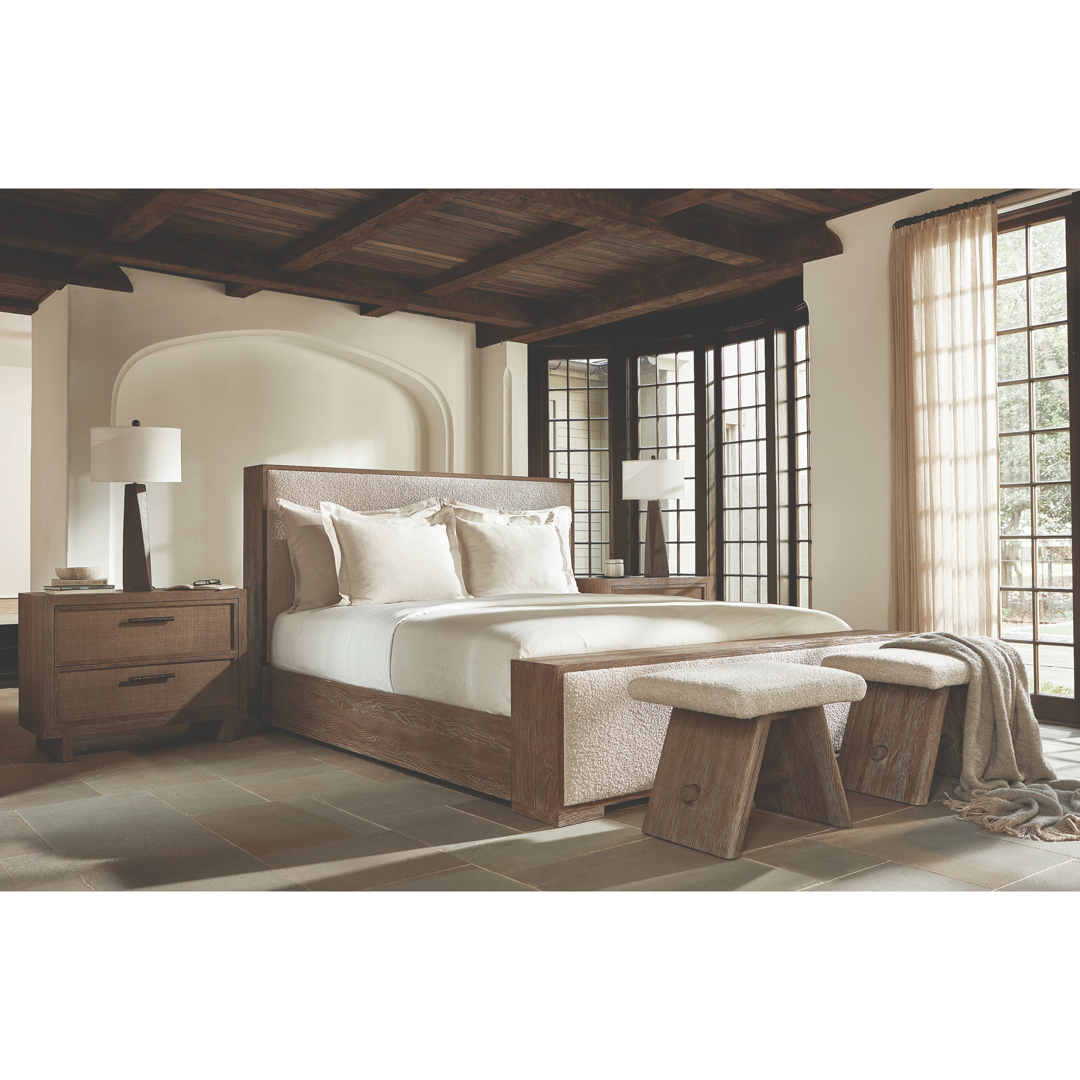 Casa Paros Nightstand with Woven Drawer Front by Bernhardt