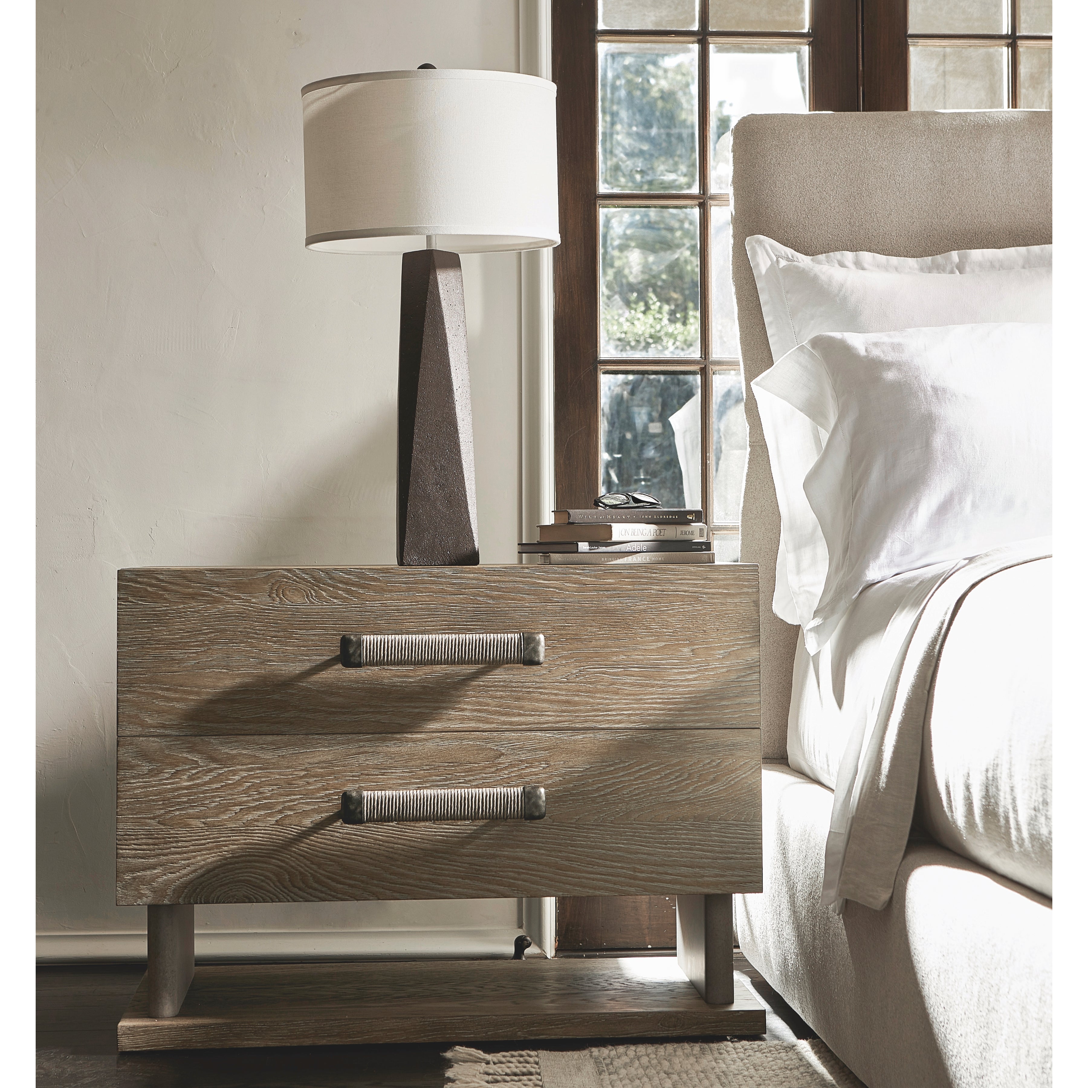 Casa Paros Nightstand with Panel Base by Bernhardt