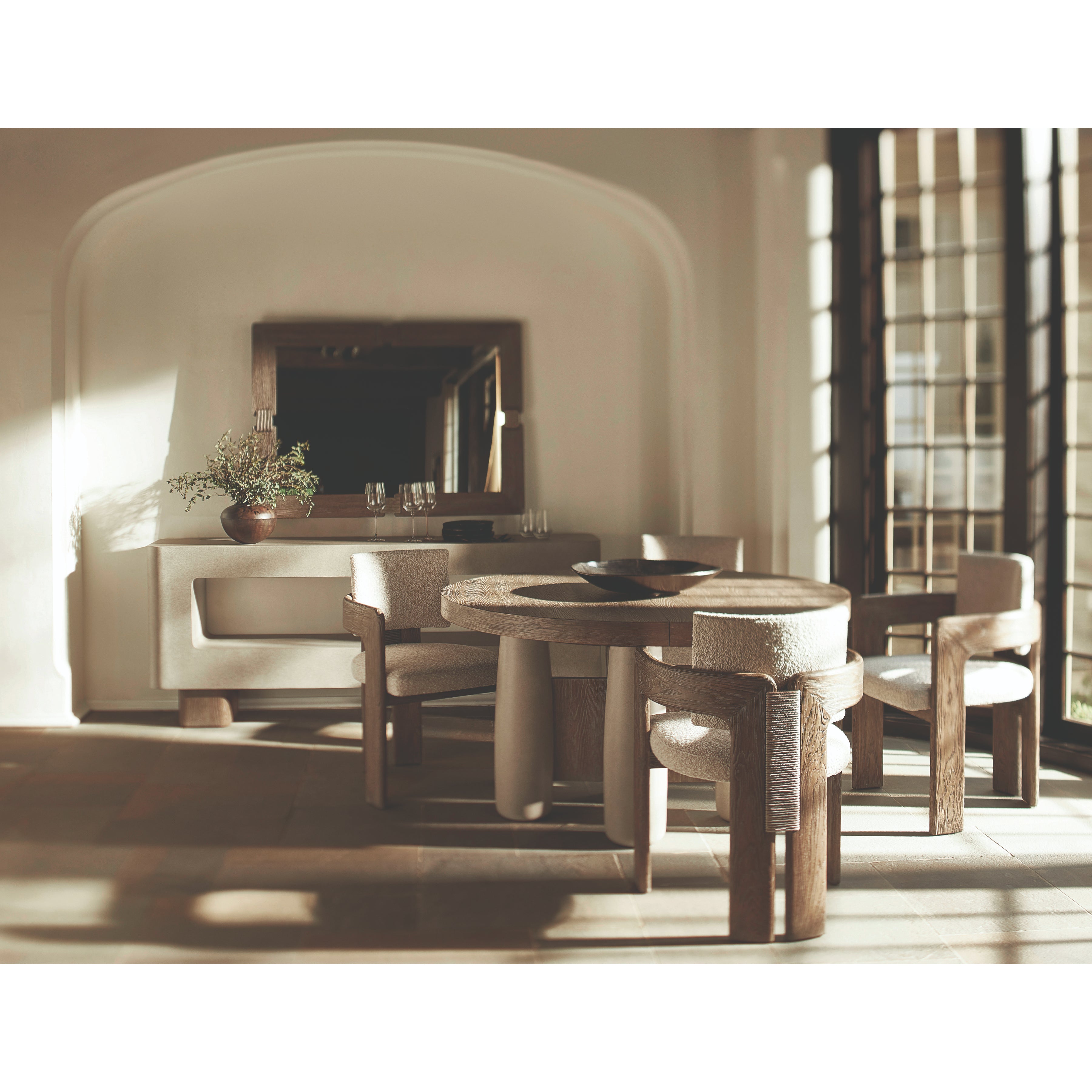 Casa Paros Arm Chair with Decorative Back by Bernhardt