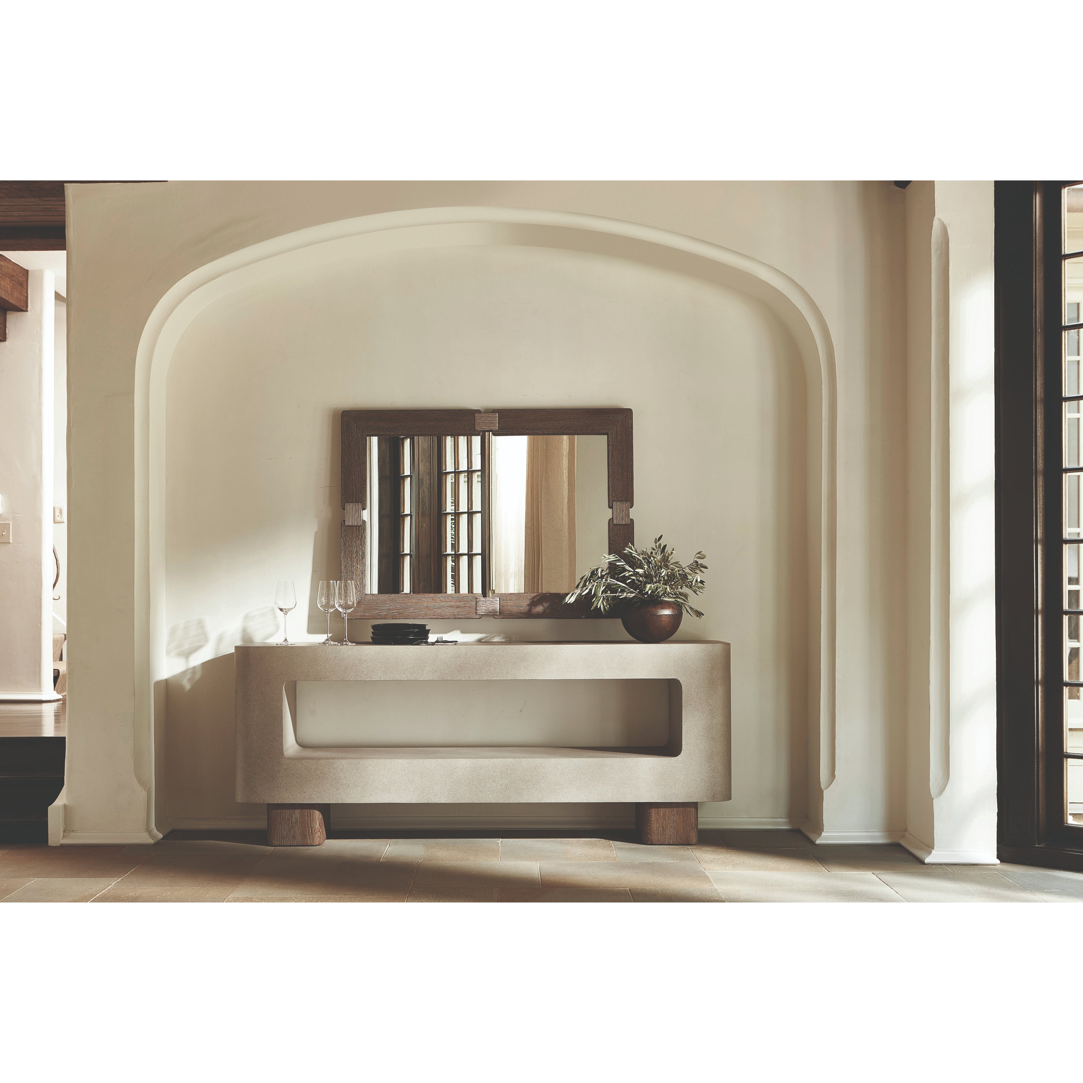 Casa Paros Concrete Console Table by Bernhardt
