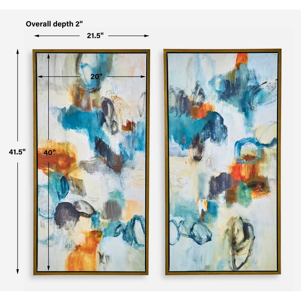 Uttermost Casual Moments Framed Abstract Art - Set of 2