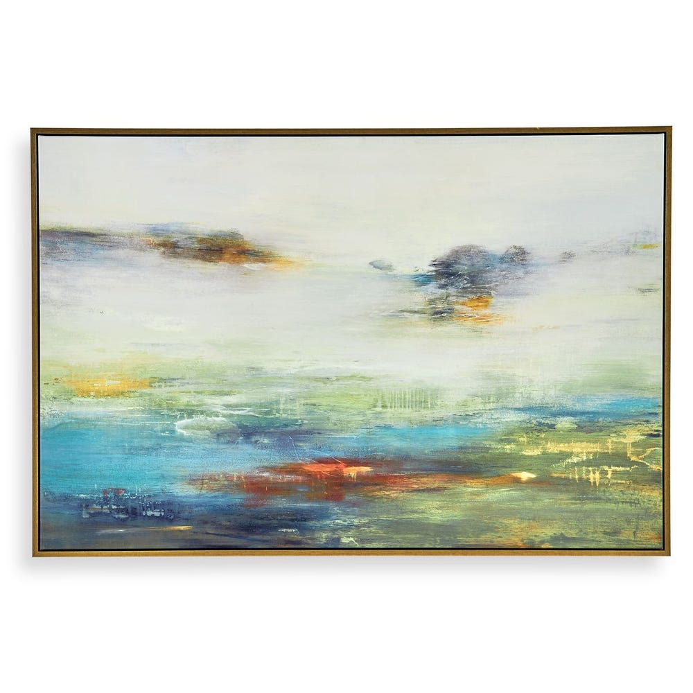 Uttermost Textured Land Framed Landscape Art