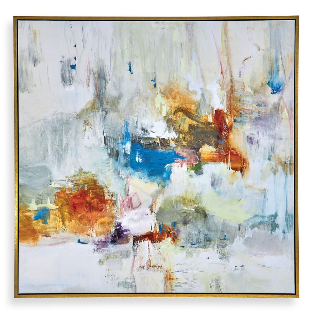 Uttermost In The Beginning Framed Abstract Art