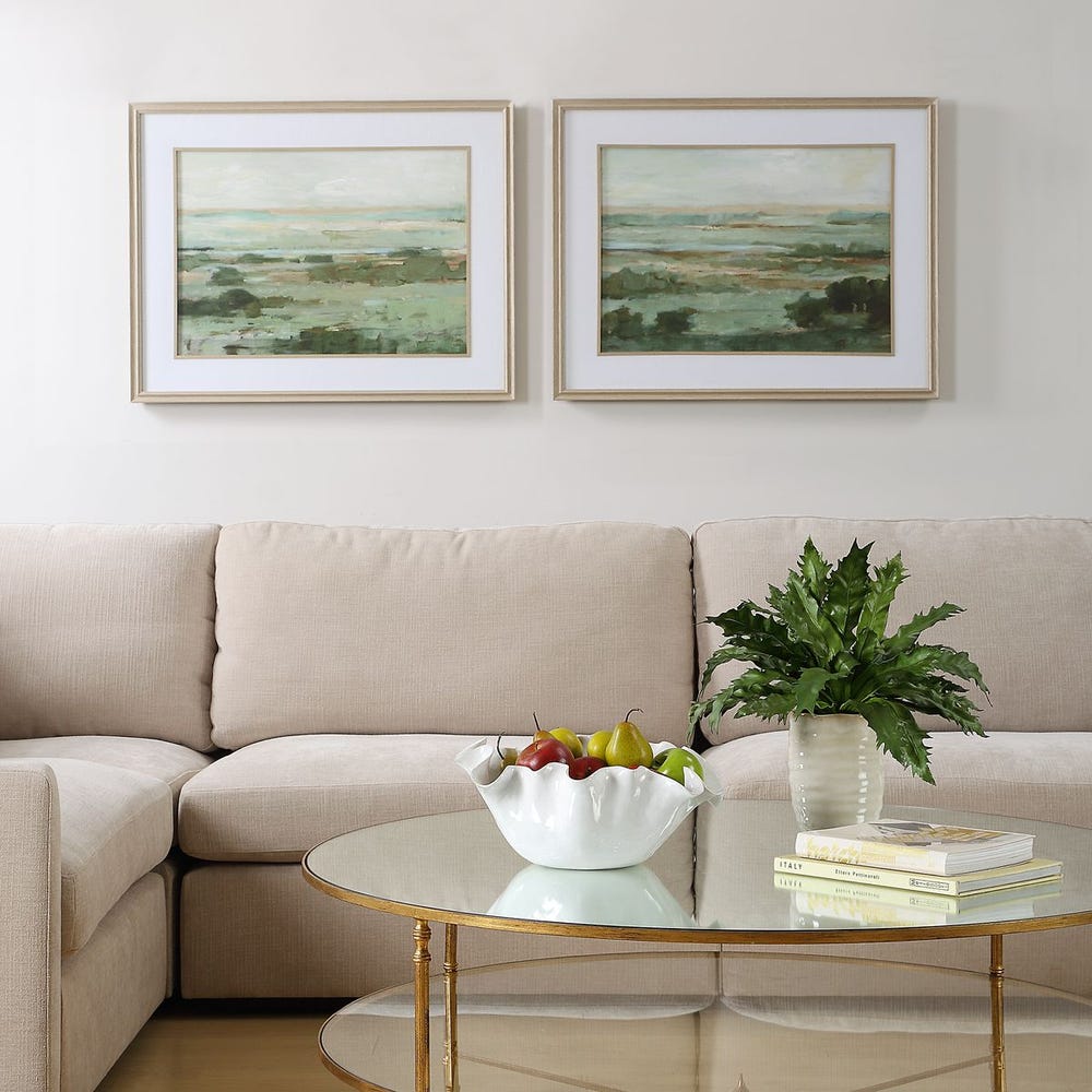 Uttermost Warm Valley Framed Prints - Set of 2