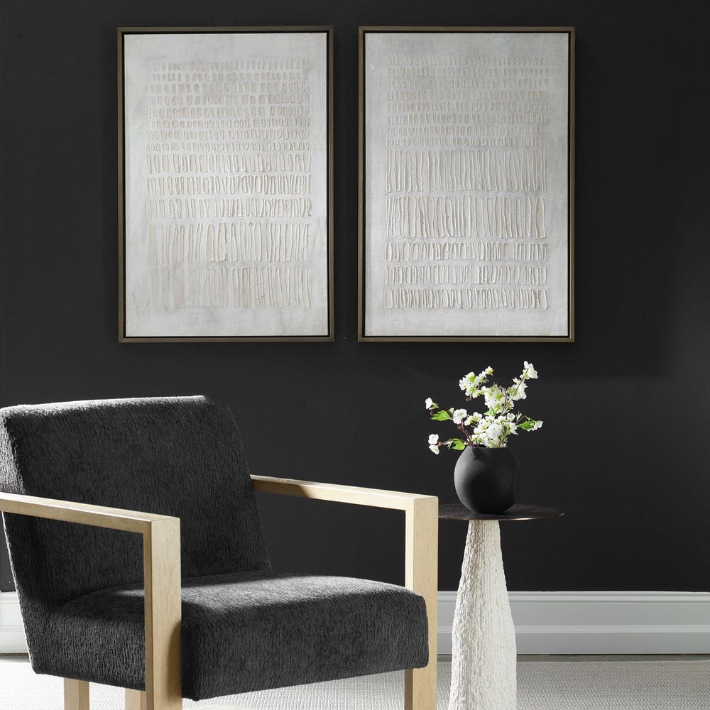 Uttermost Social Theory Framed Canvases - Set of 2