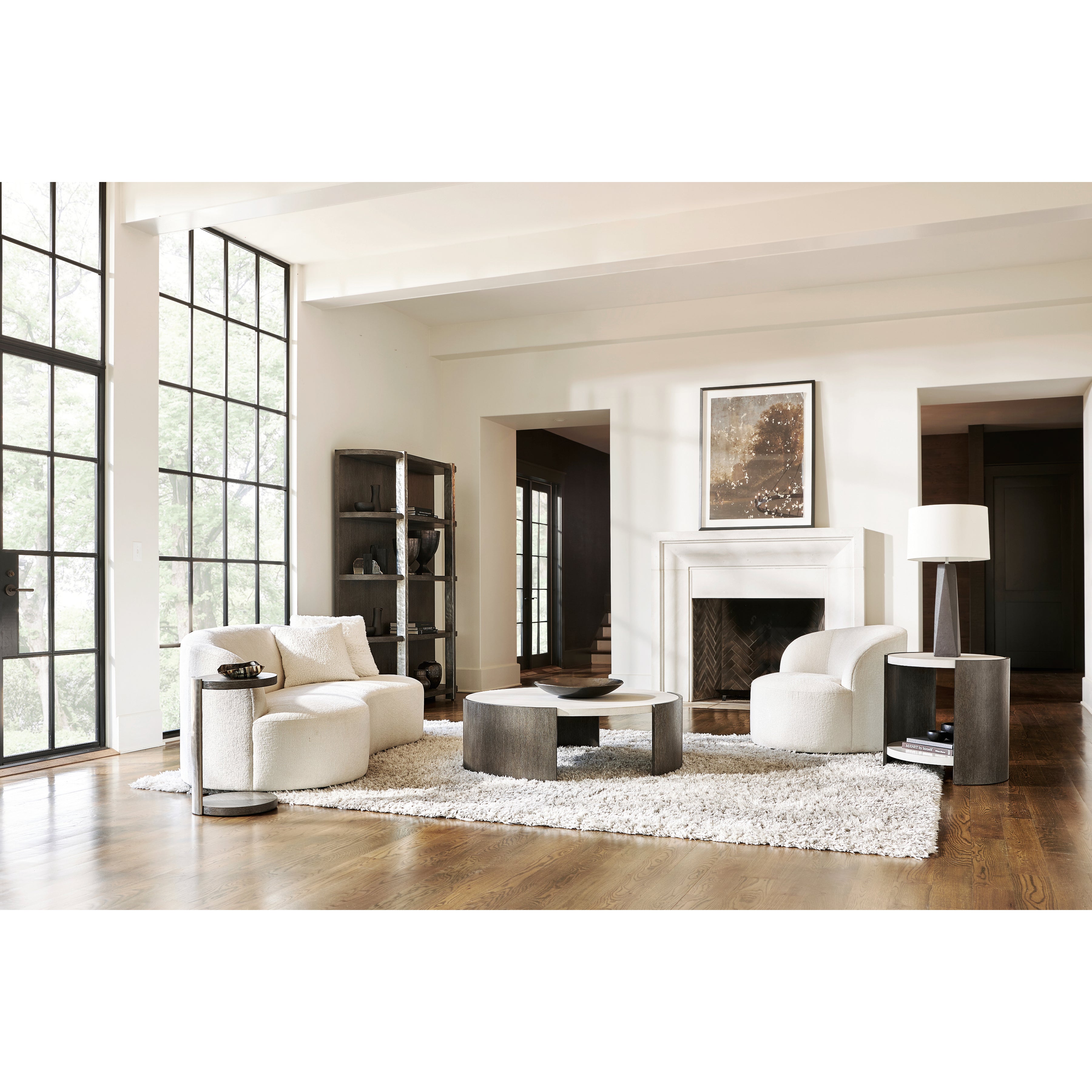 Prado Side Table in Porcini Finish by Bernhardt