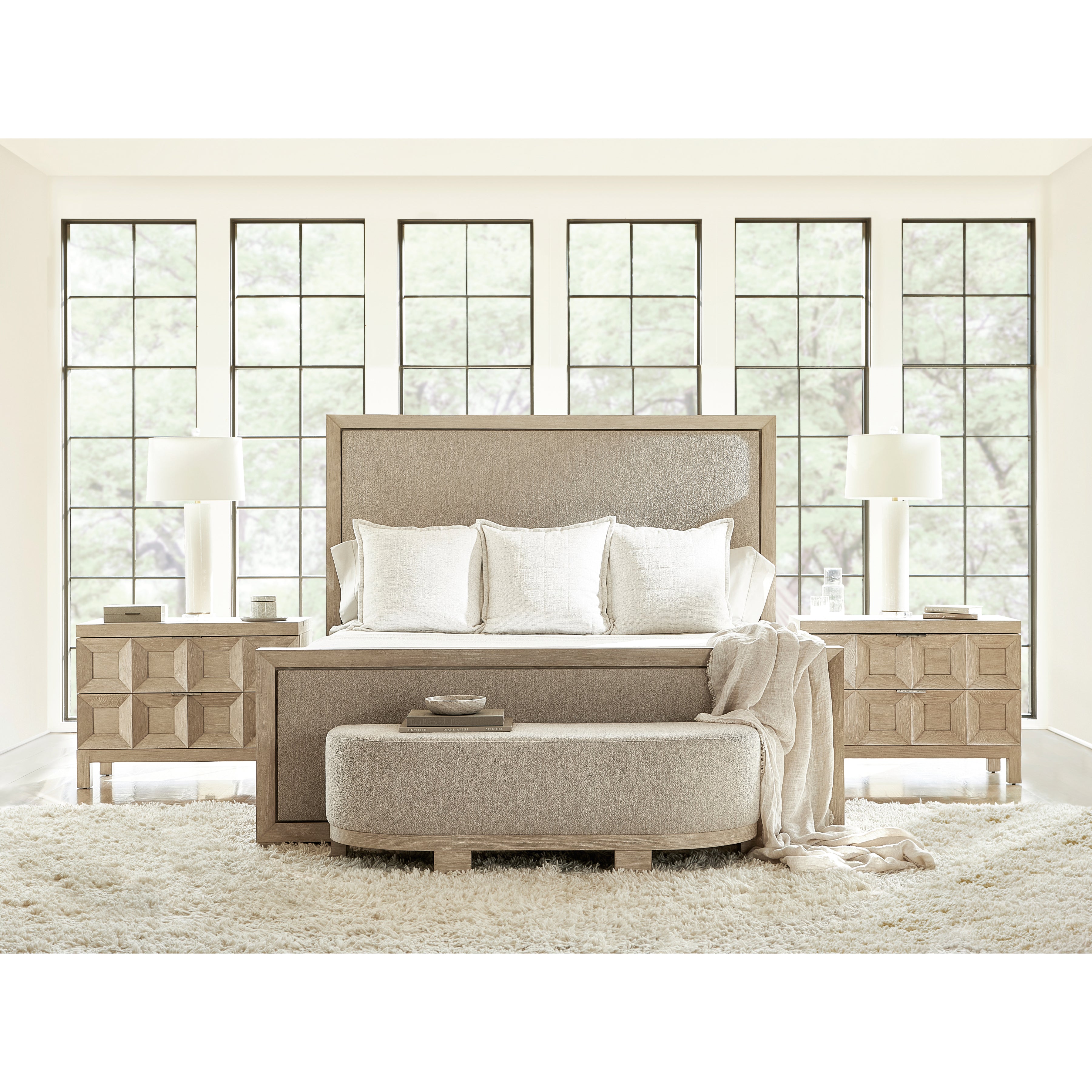 Prado Bench in Tawny Finish by Bernhardt