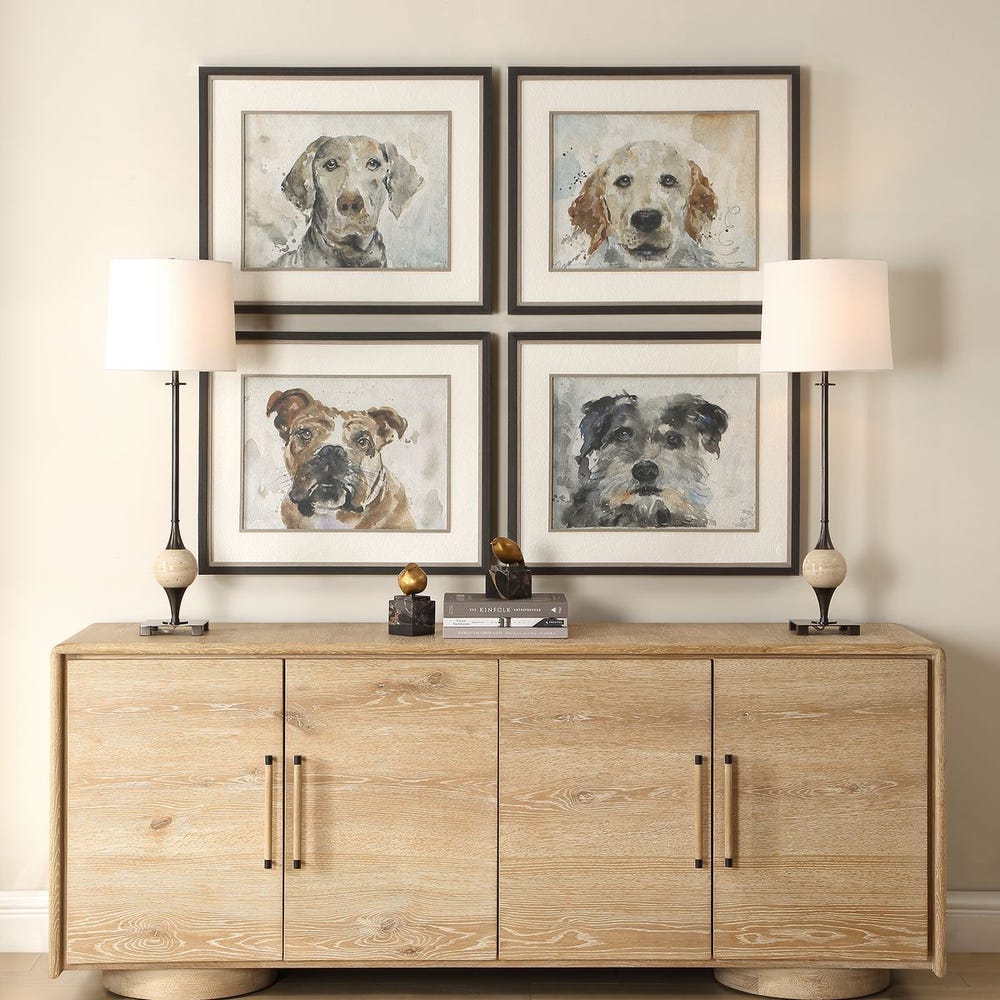 Uttermost Dog Days Framed Prints - Set of 4
