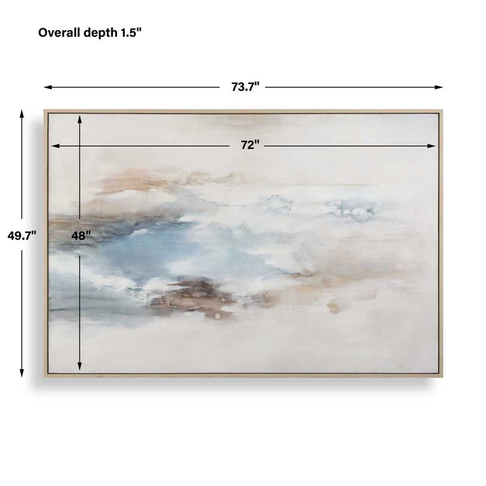 Uttermost Chasing Blue Coastal Canvas Art