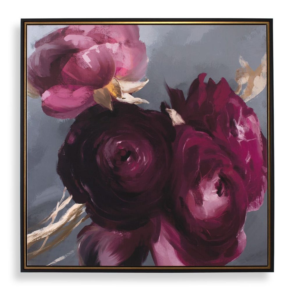 Uttermost Plum Ranculus Framed Floral Art