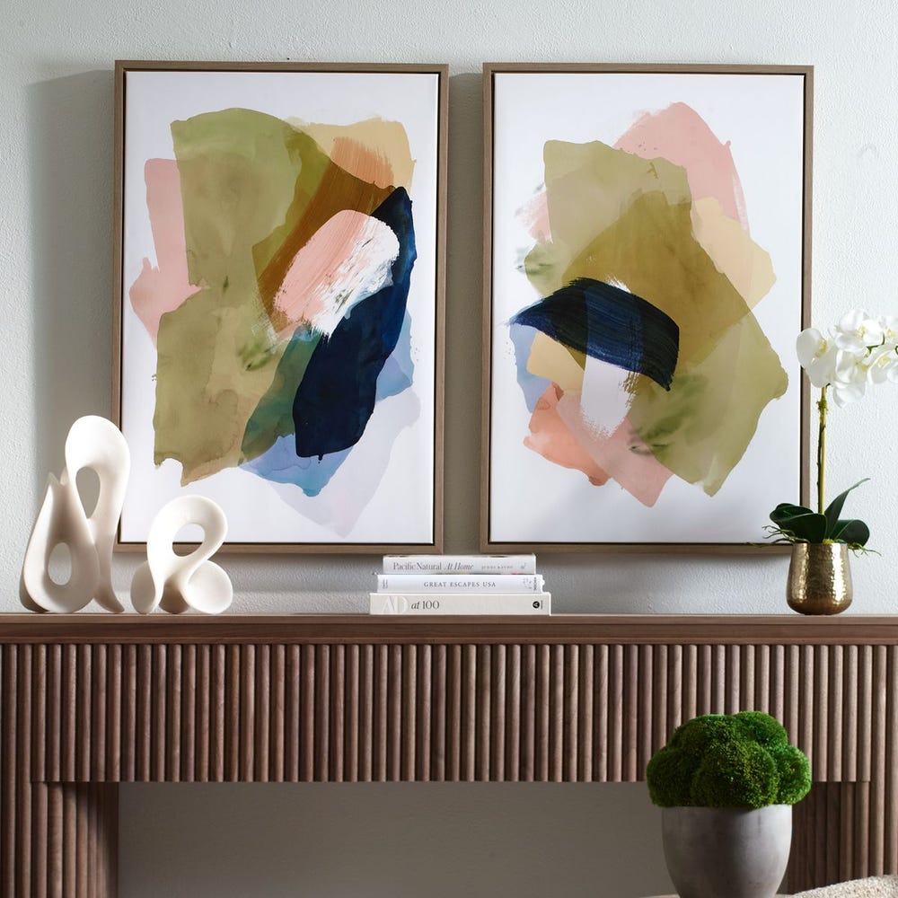 Uttermost Abstract Afternoon Framed Canvases - Set of 2