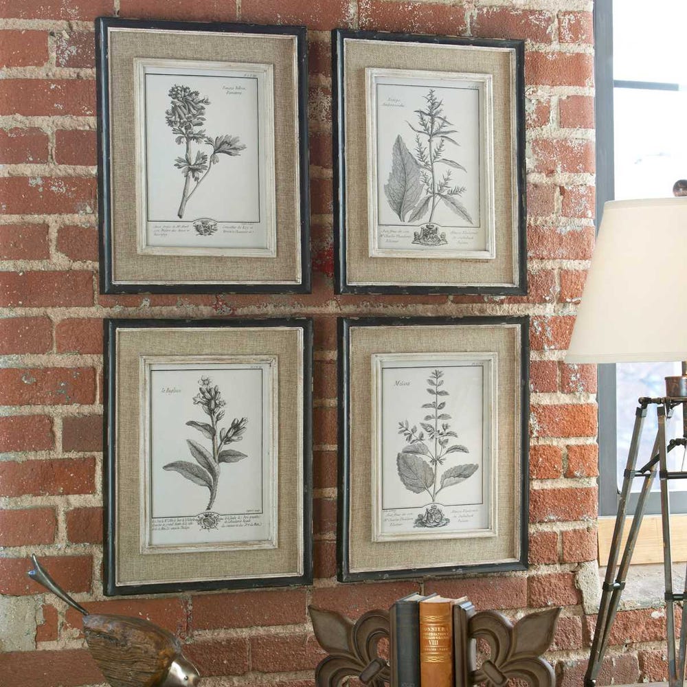 Uttermost Casual Grey Study Framed Art - Set of 4