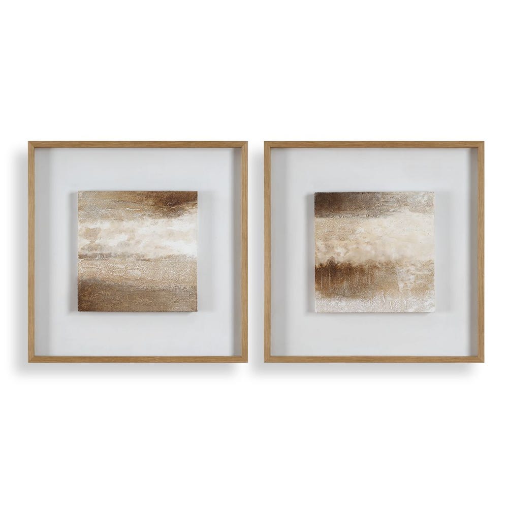 Uttermost Between Lines Abstract Painting - Set of 2