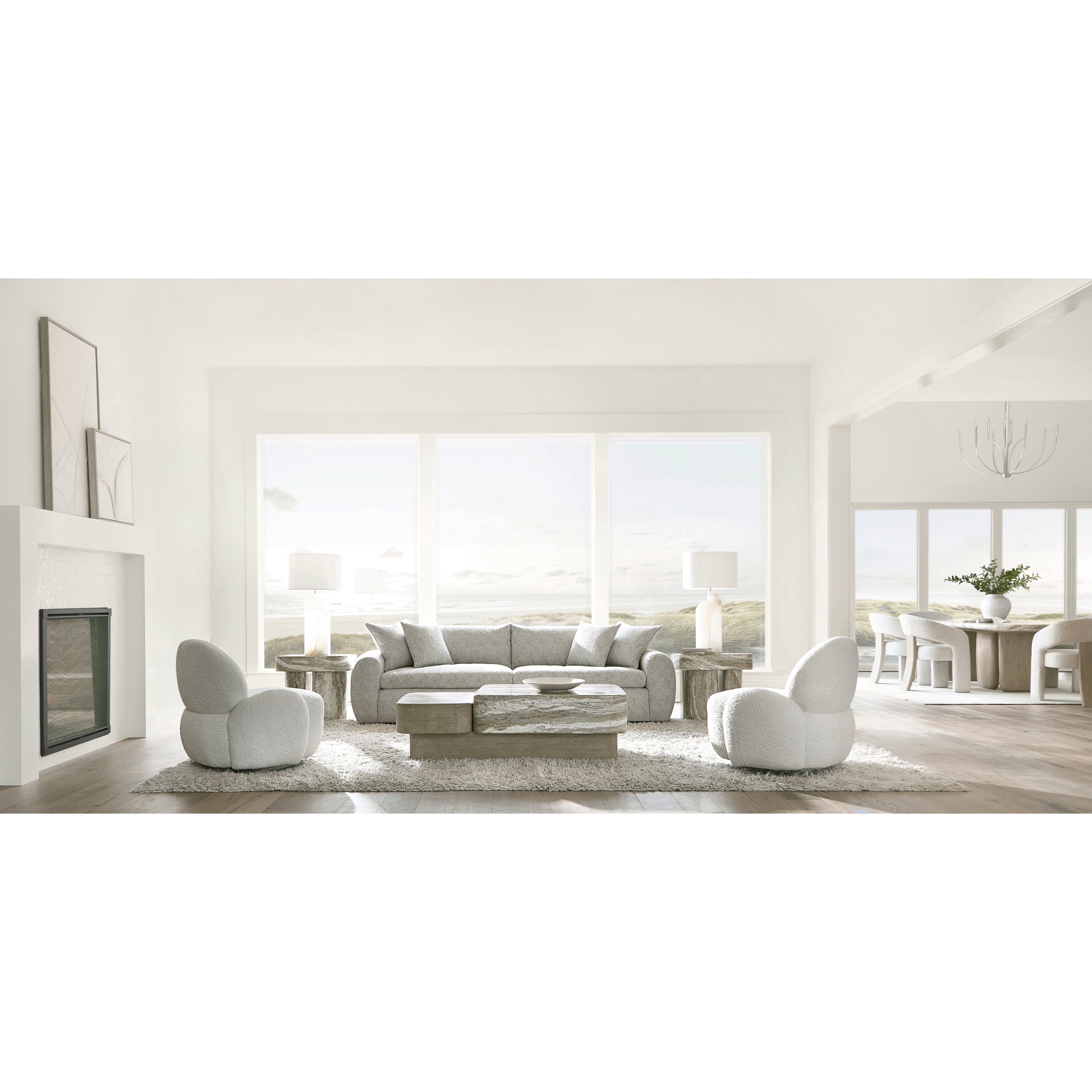 Arcadia Faux Stone Cocktail Table by Bernhardt
