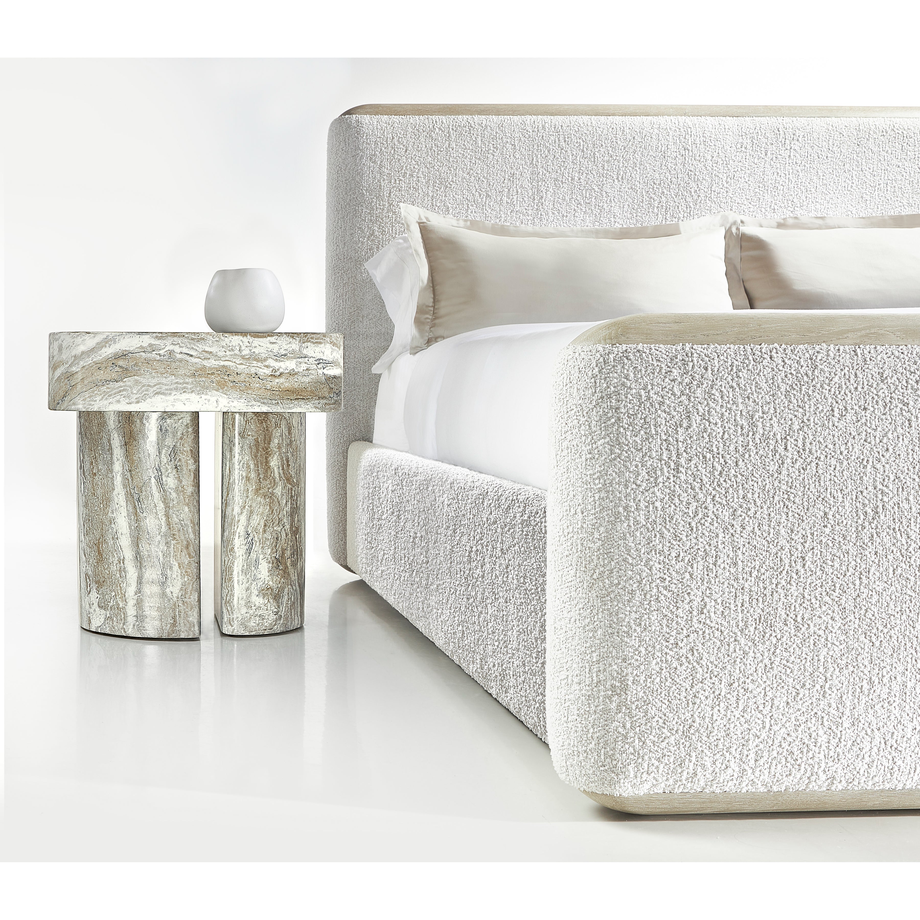 Arcadia Faux Stone Nightstand by Bernhardt