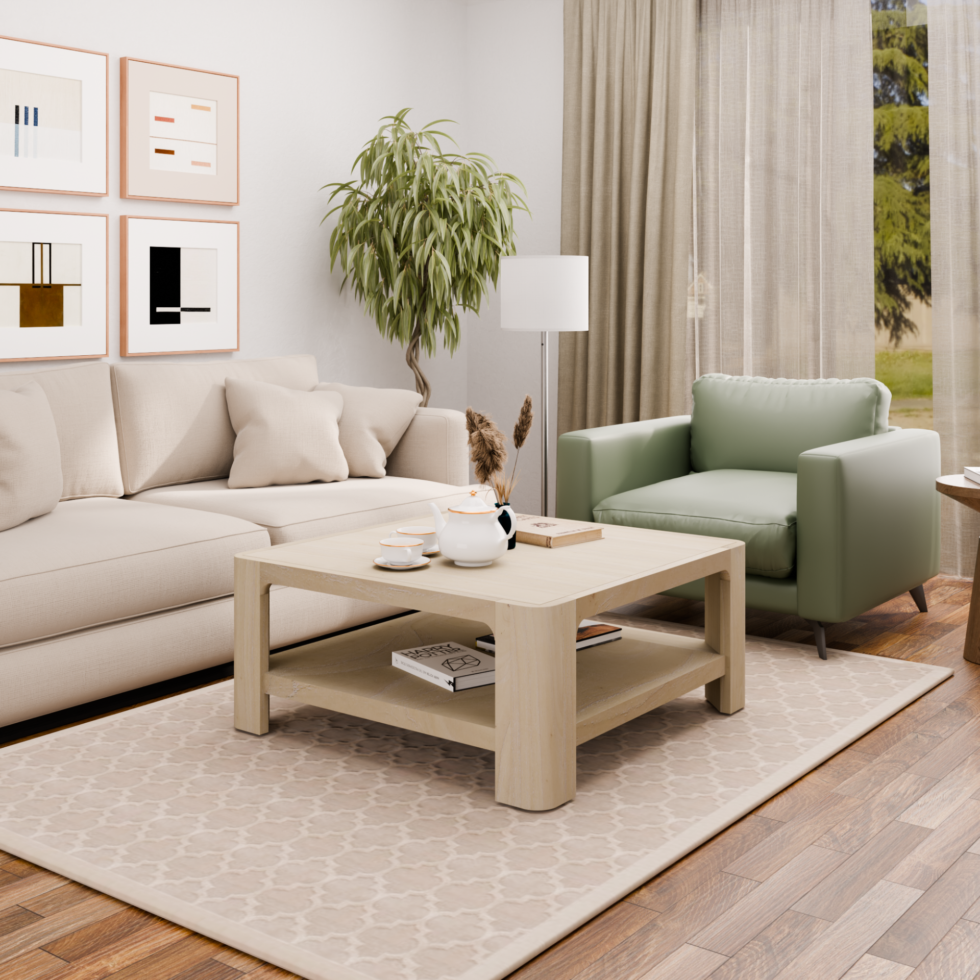 Trevin KD Square Coffee Table