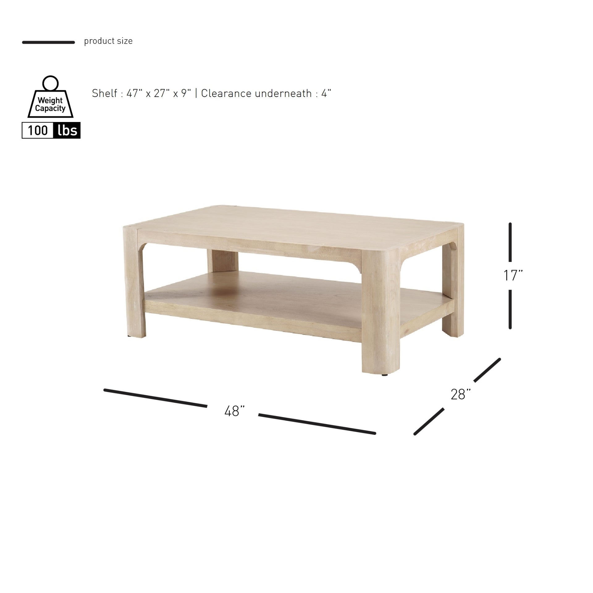 Trevin KD Rectangular Coffee Table