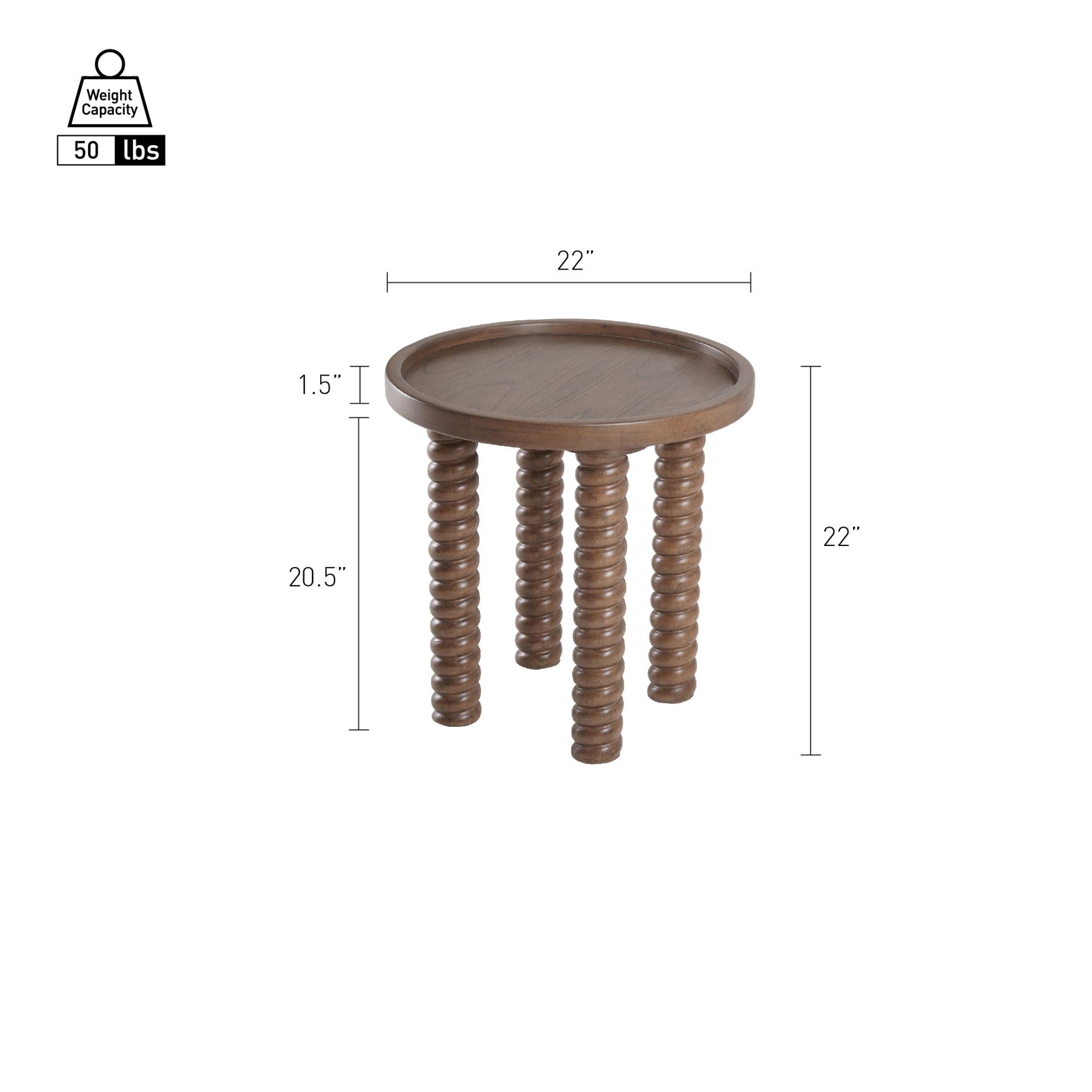 Crellin Side/End Table
