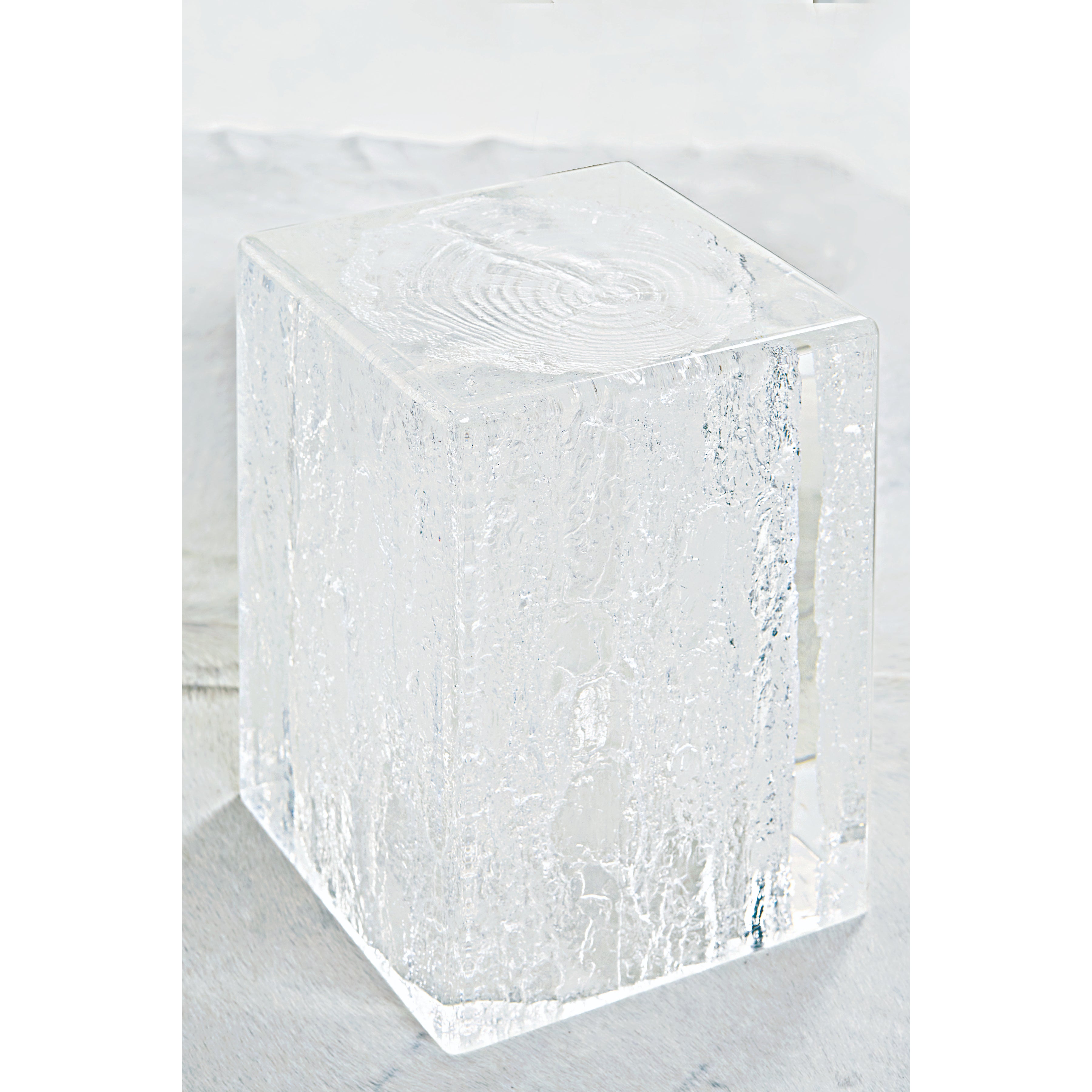Arctic Chairside Table by Bernhardt