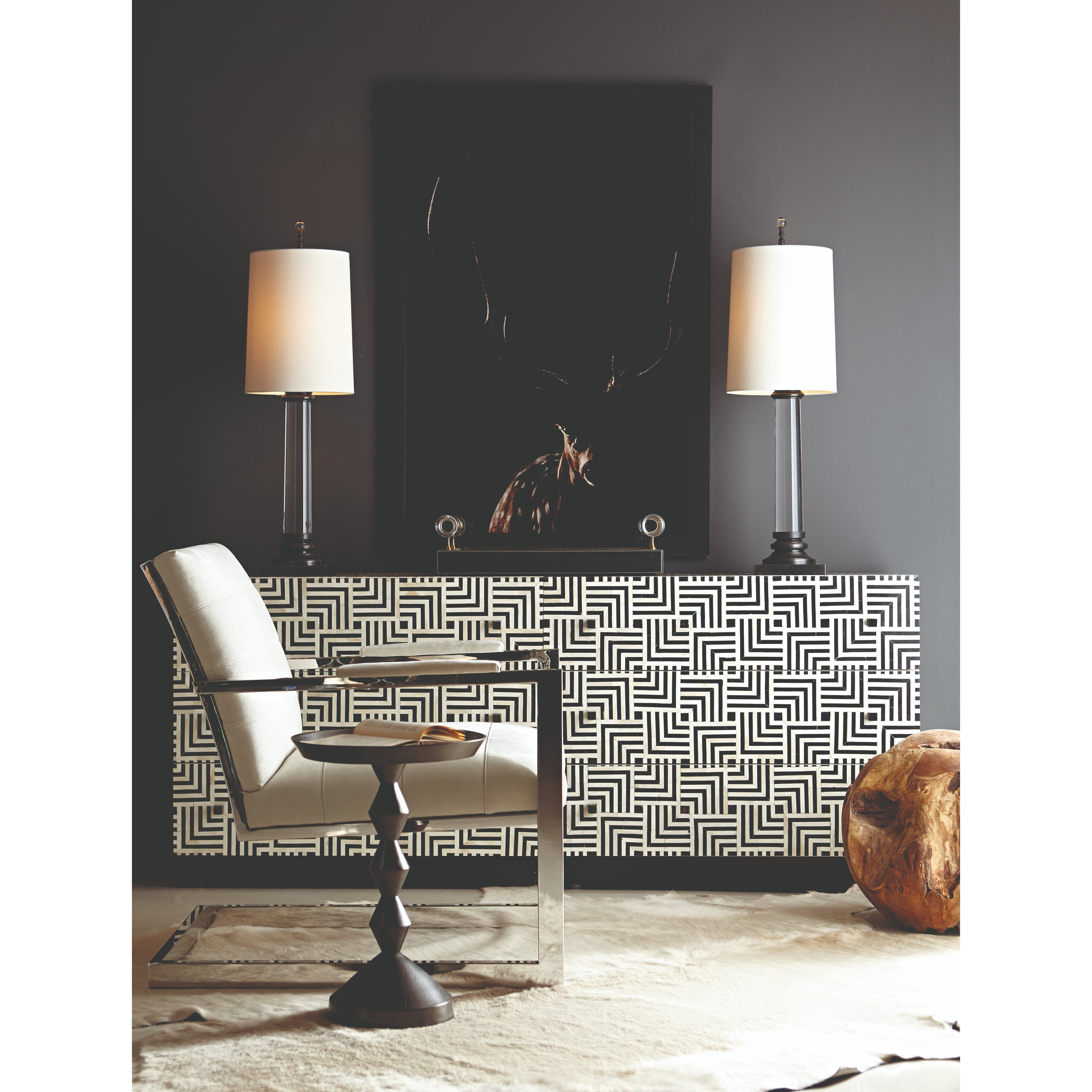 Mirabelle Round Chairside Table by Bernhardt
