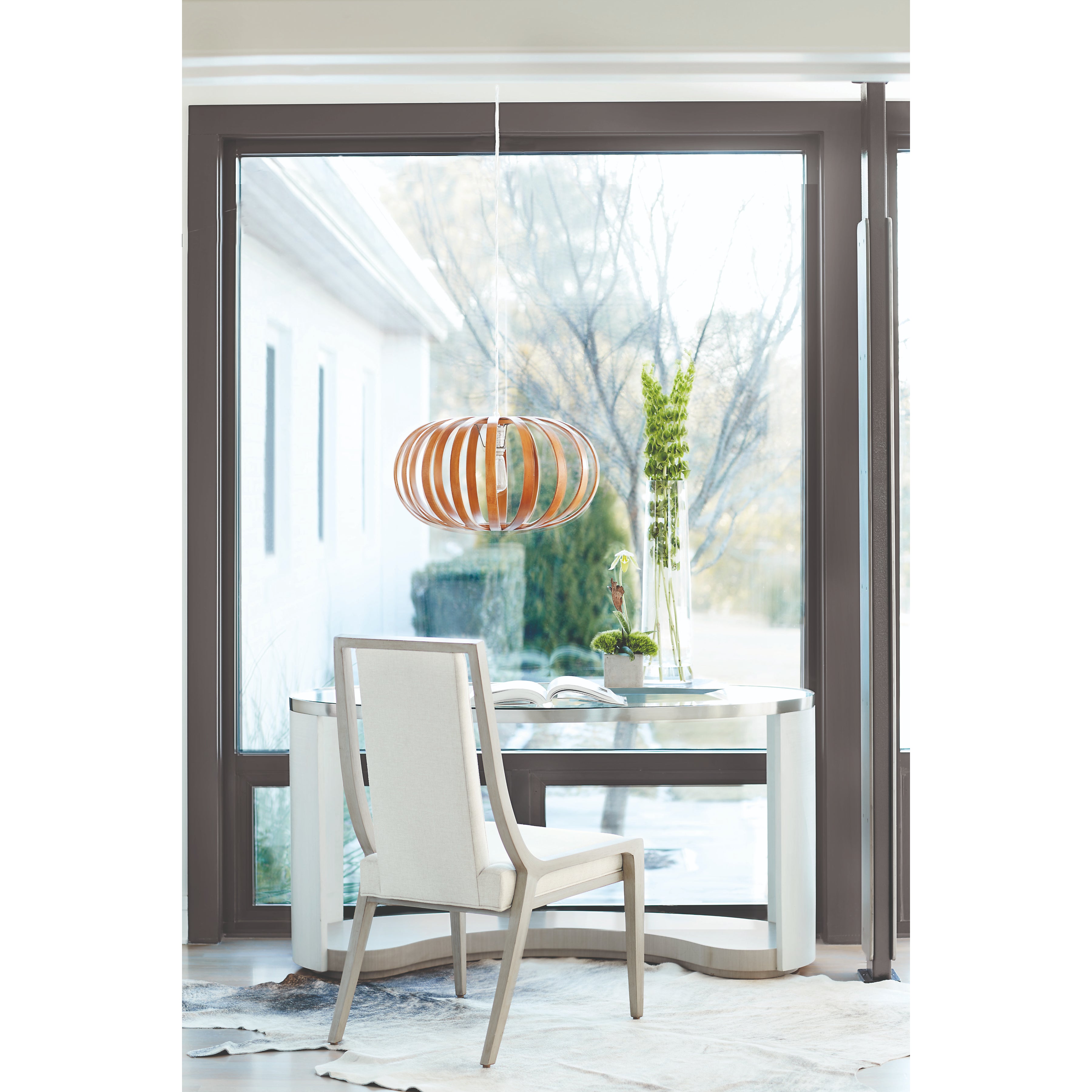 Axiom Curved Side Chair by Bernhardt