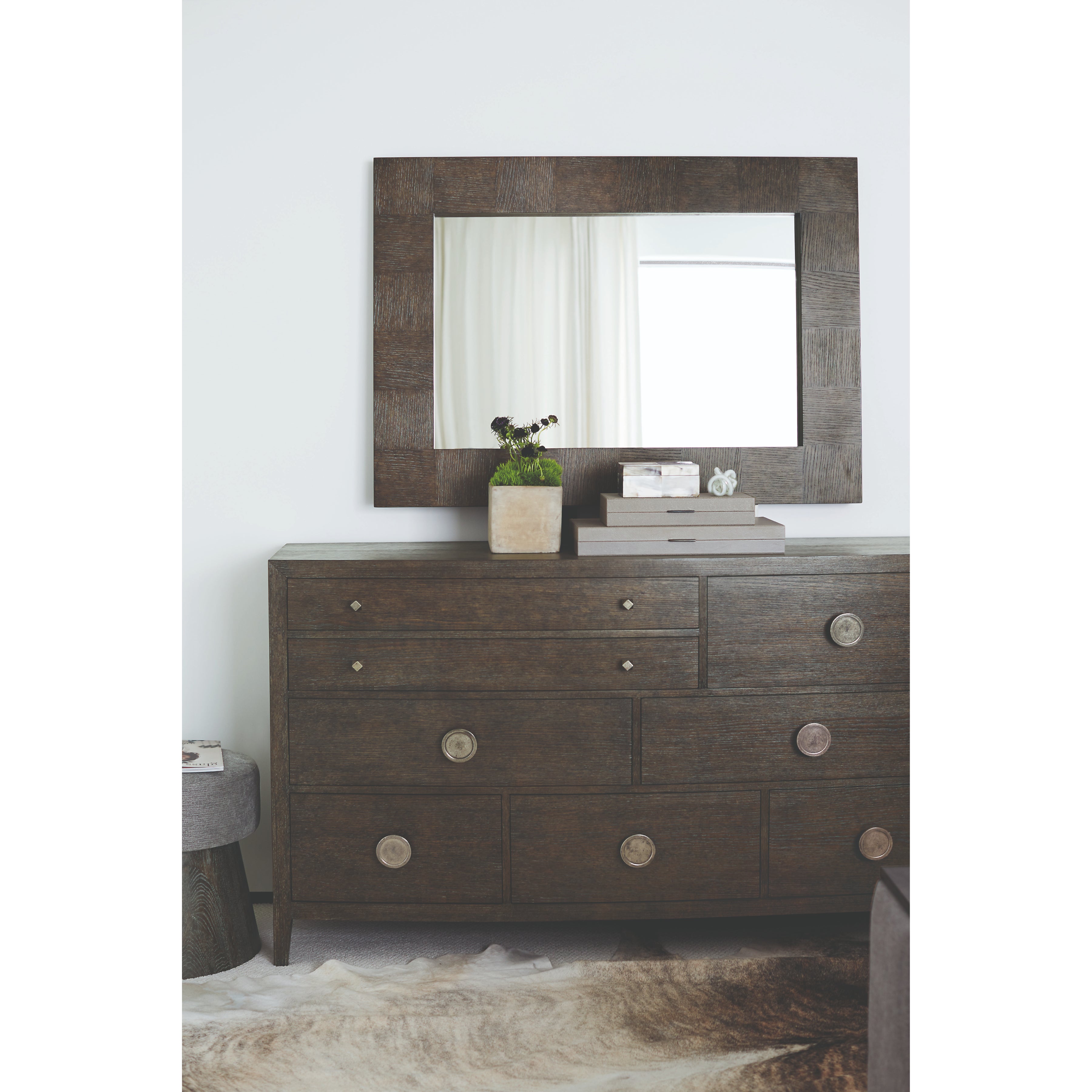 Cerused Charcoal Linea Dresser by Bernhardt
