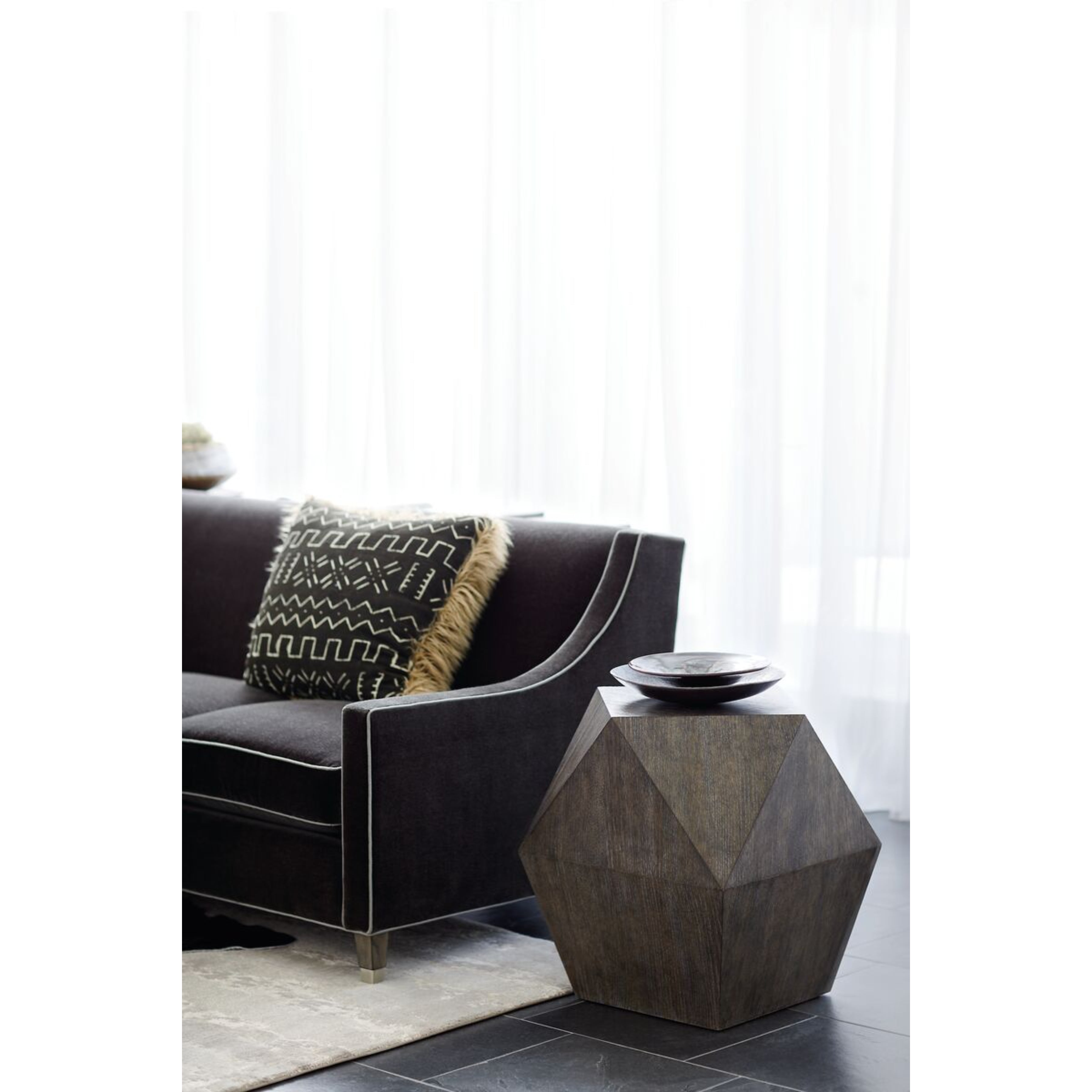 Linea Trapezoid End Table by Bernhardt
