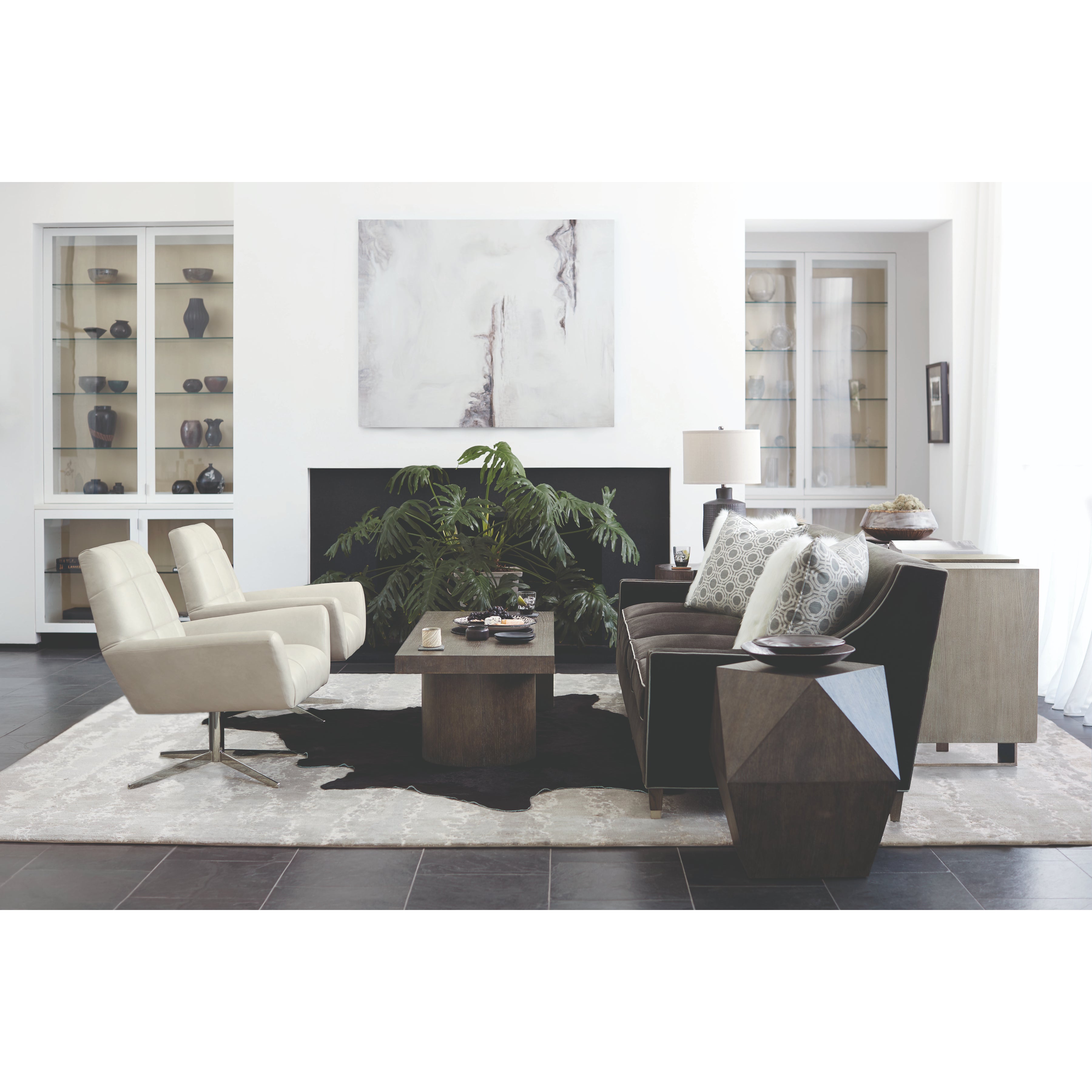Linea Trapezoid End Table by Bernhardt