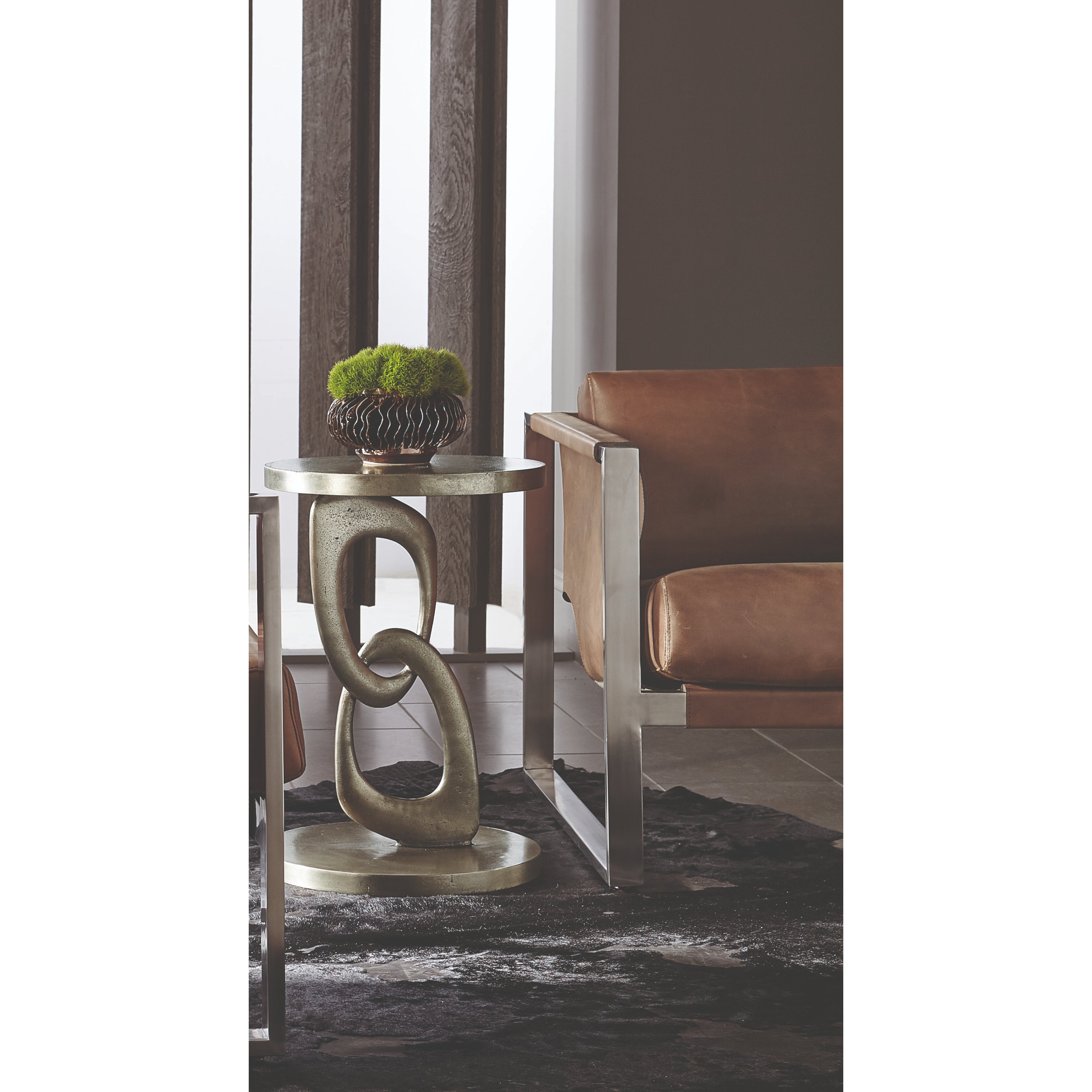 Linea Pedestal Side Table by Bernhardt