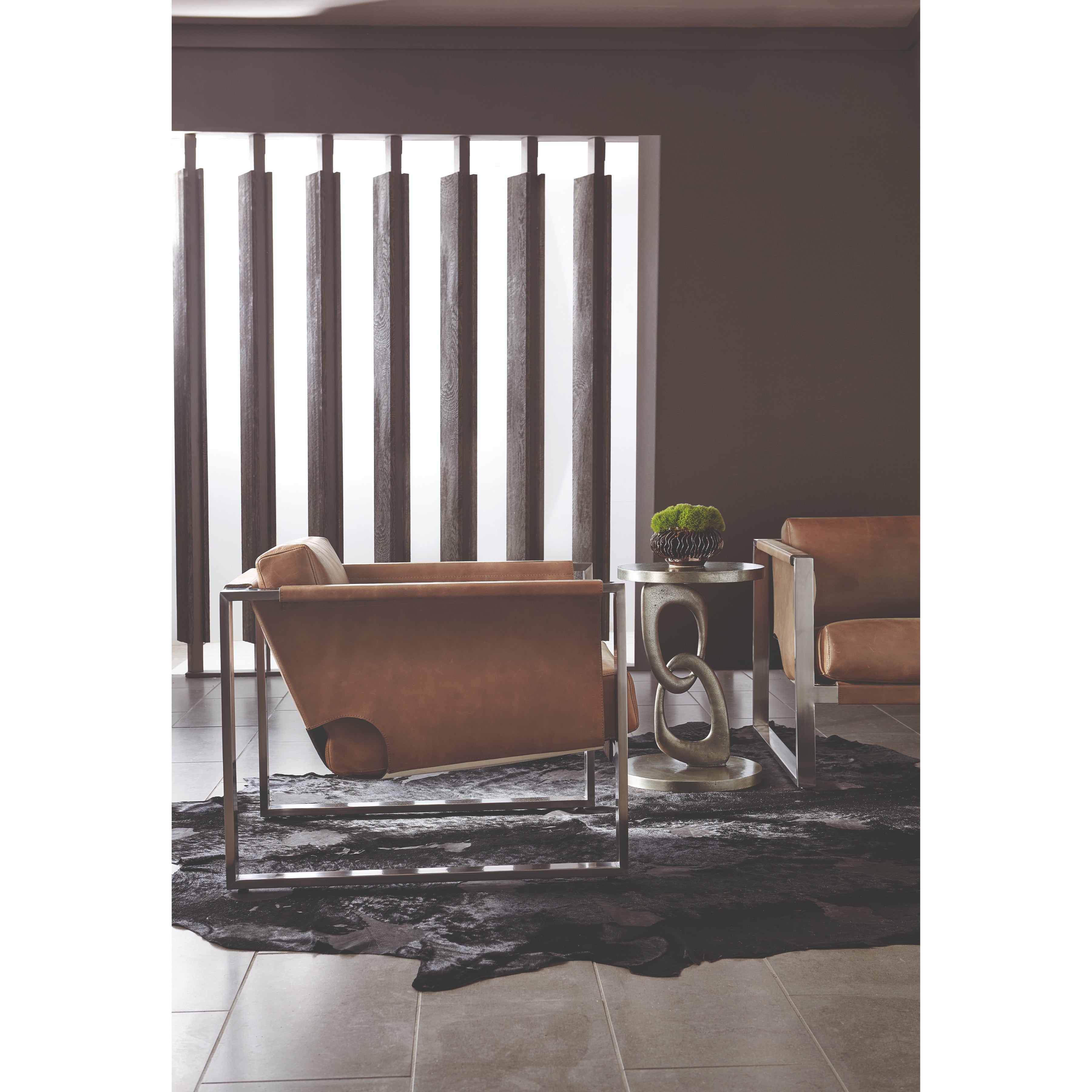 Linea Pedestal Side Table by Bernhardt