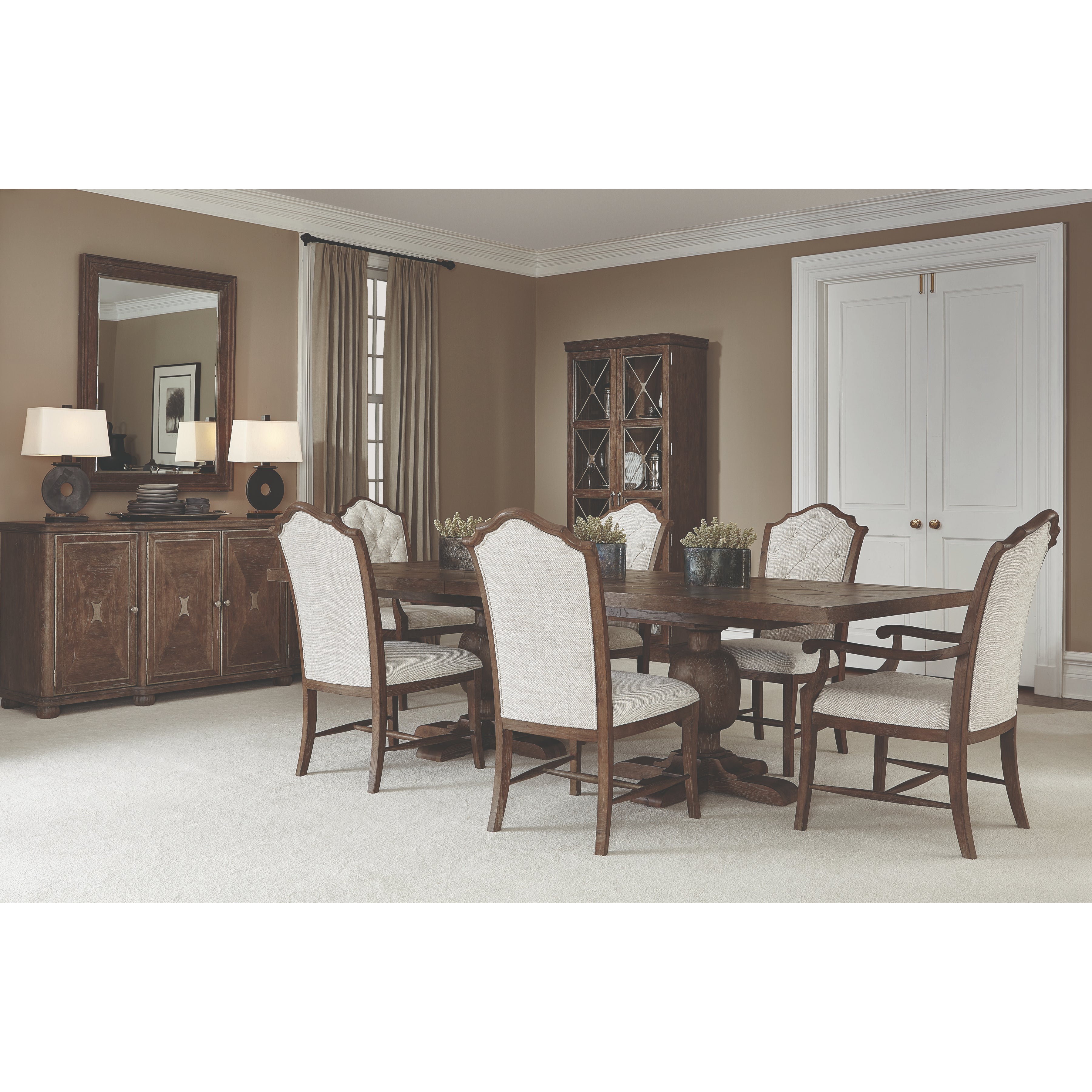 Rustic Patina Side Chair in Peppercorn Finish by Bernhardt