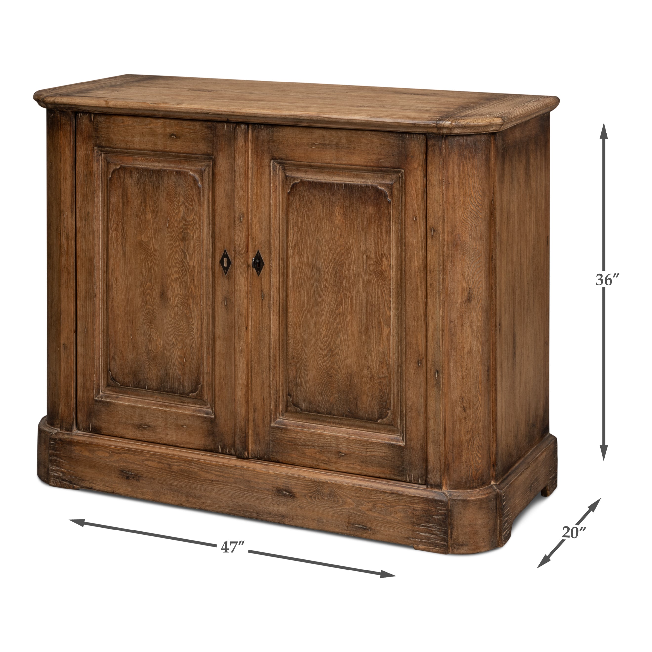 Stephano Two Door Sideboard - Brown