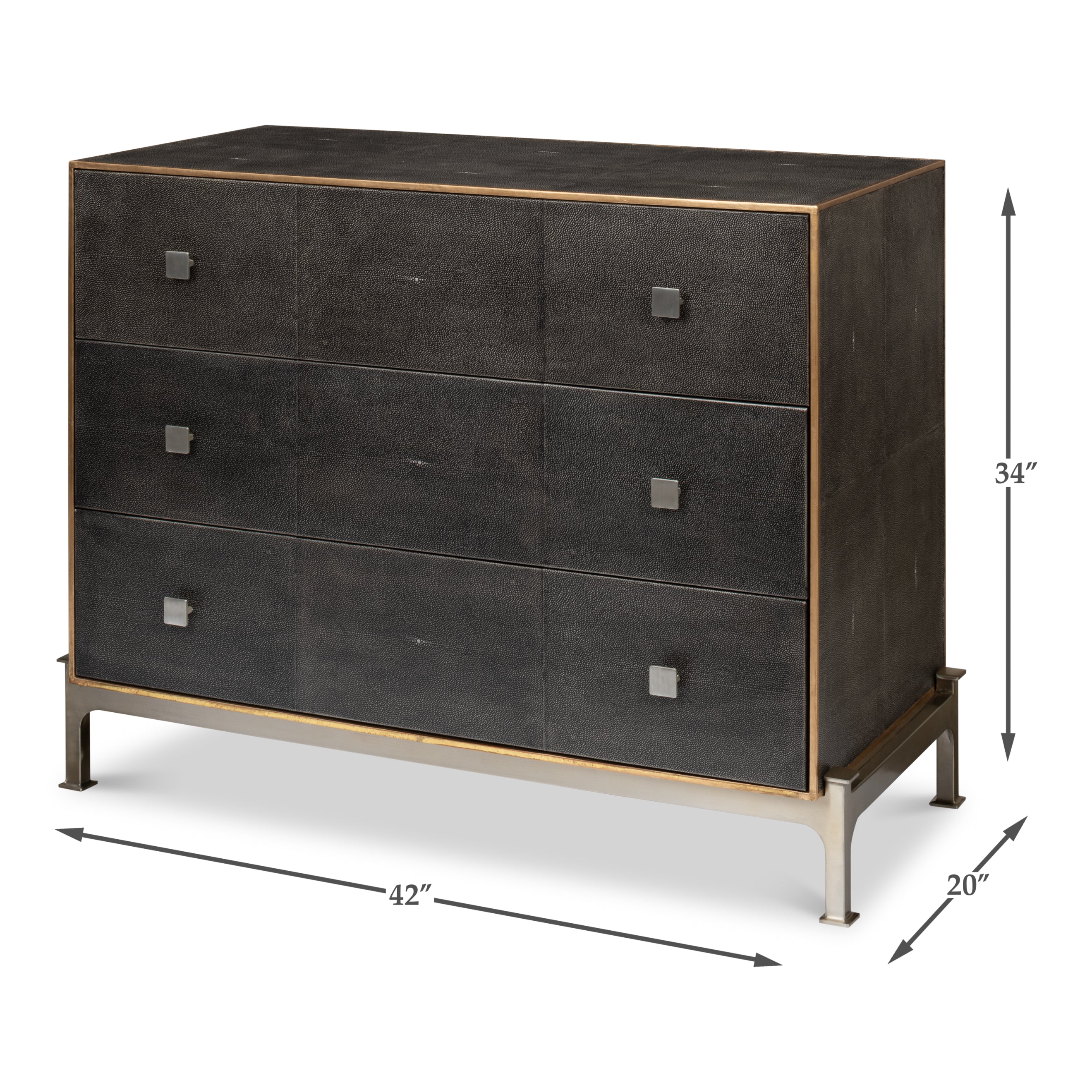 Grey Shagreen Dresser