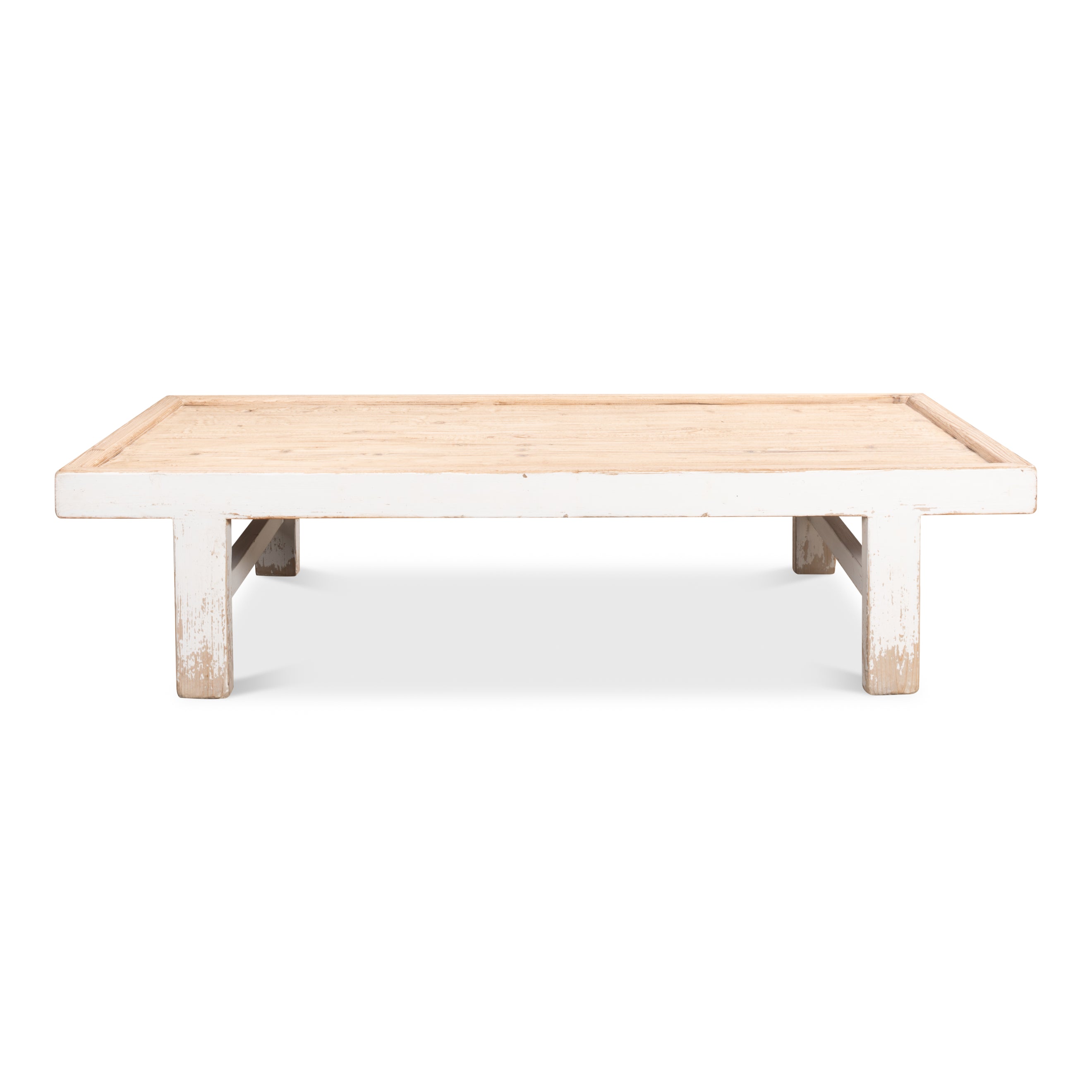 Large Wood Panel Coffee Table