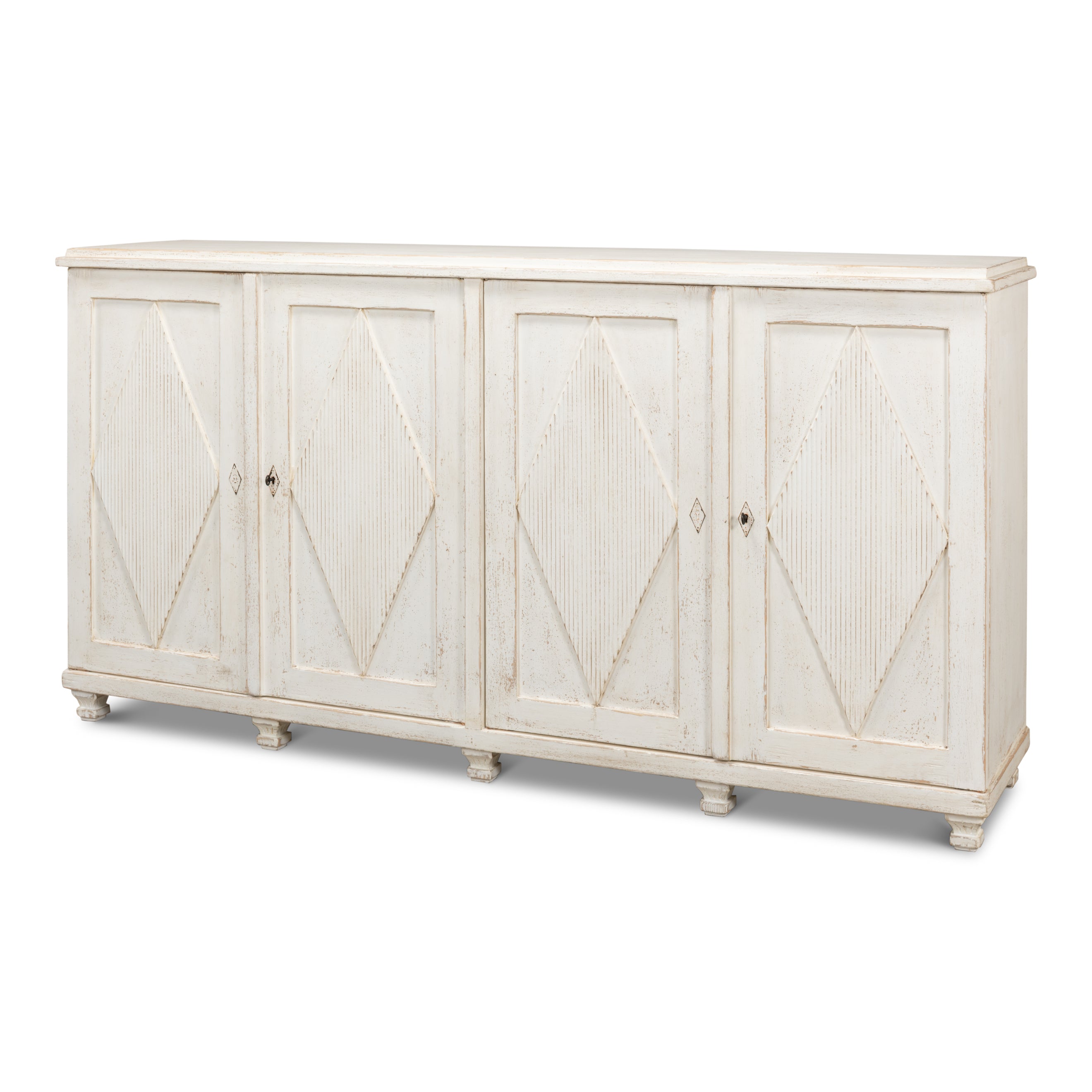Beecher 4-Door Sideboard - Whitewash