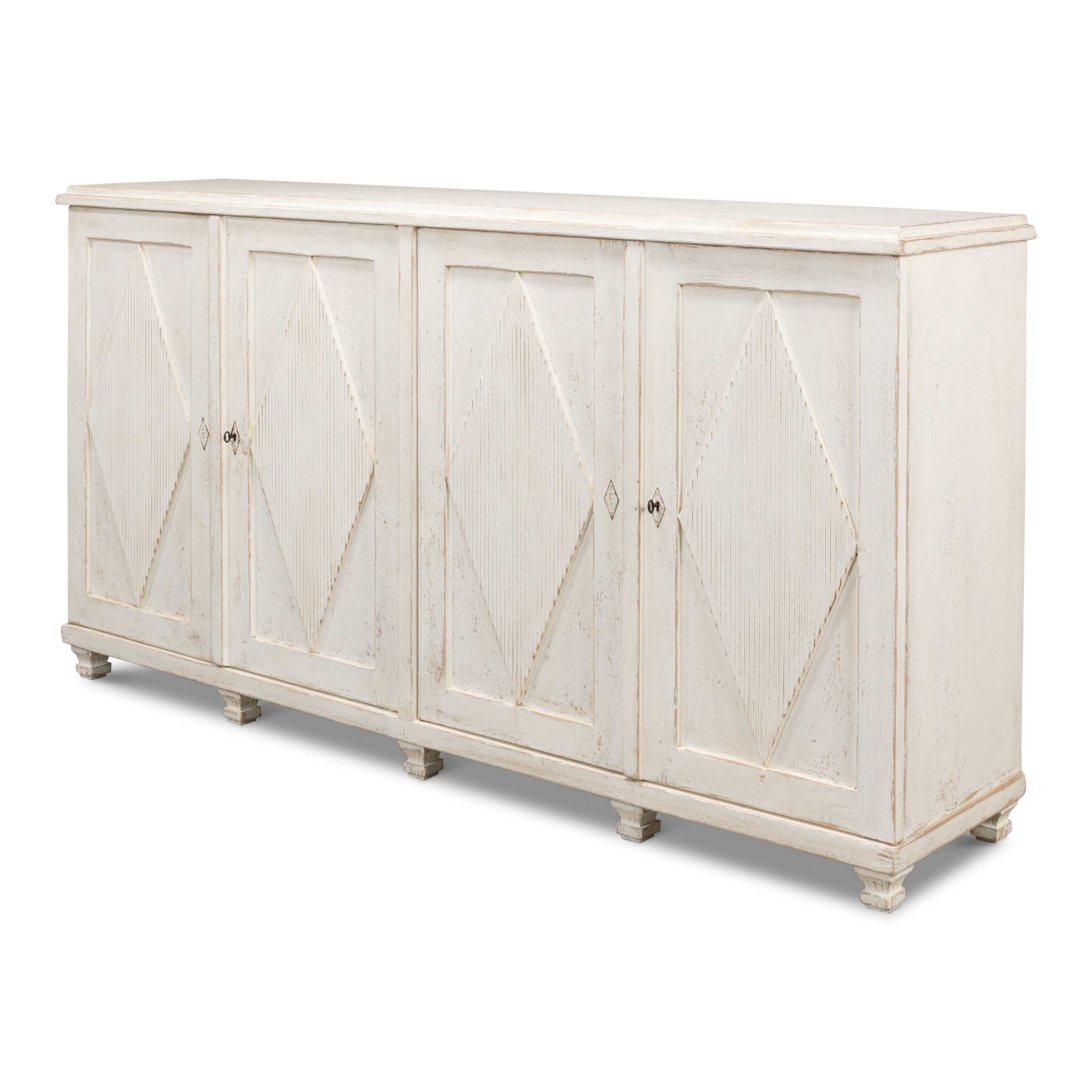 Beecher 4-Door Sideboard - Whitewash
