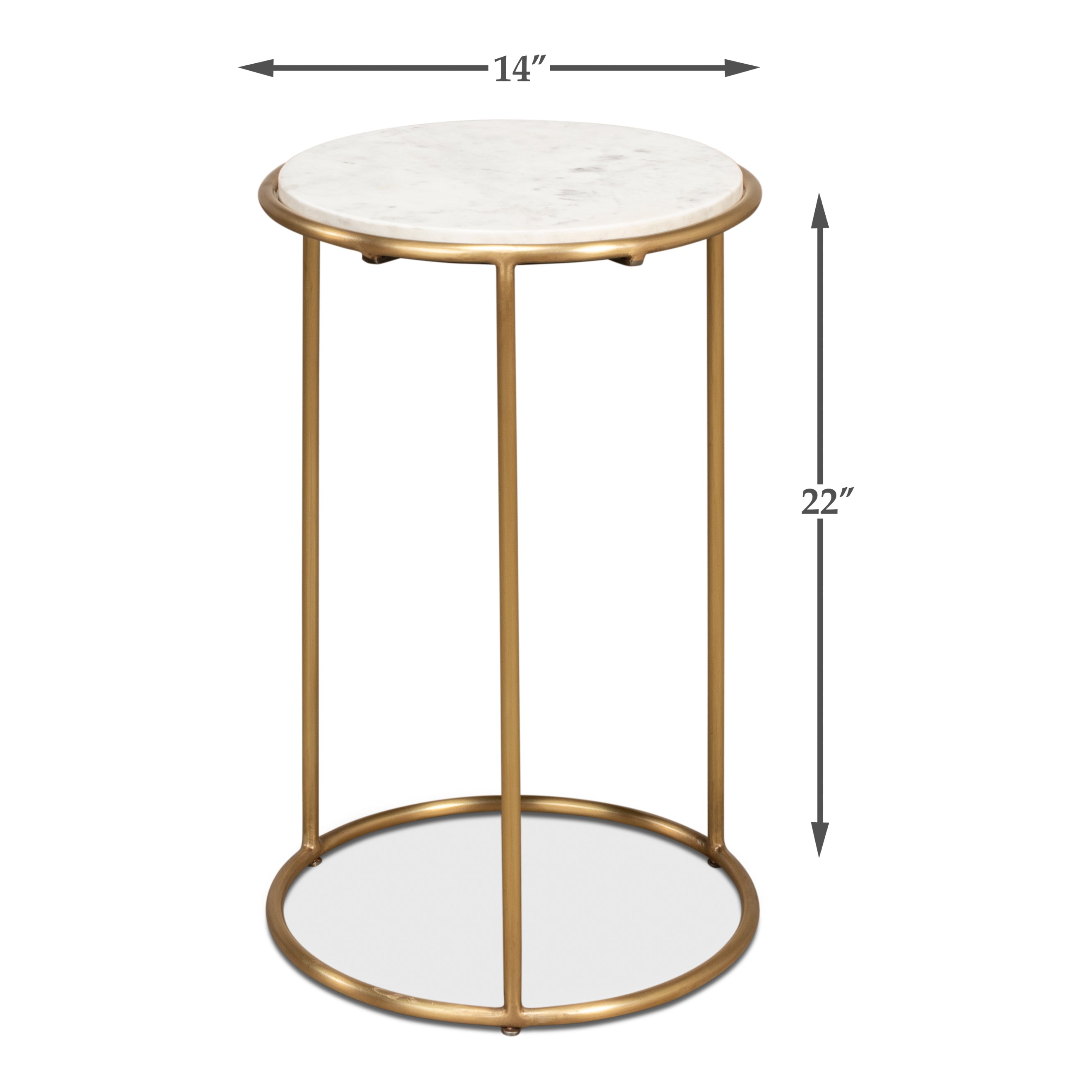 Side Table Marble Top