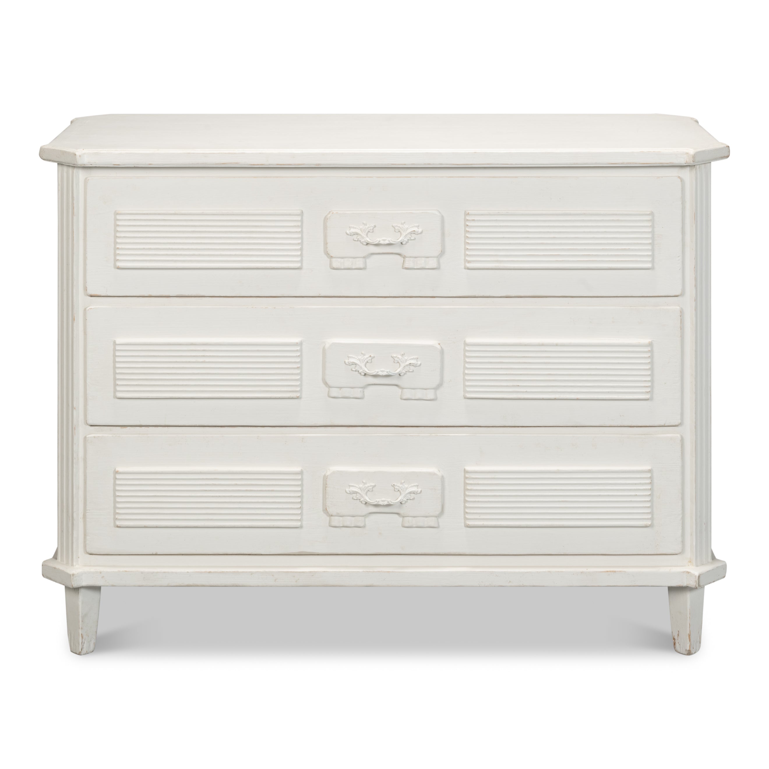 Altus Antique White Commode Dresser