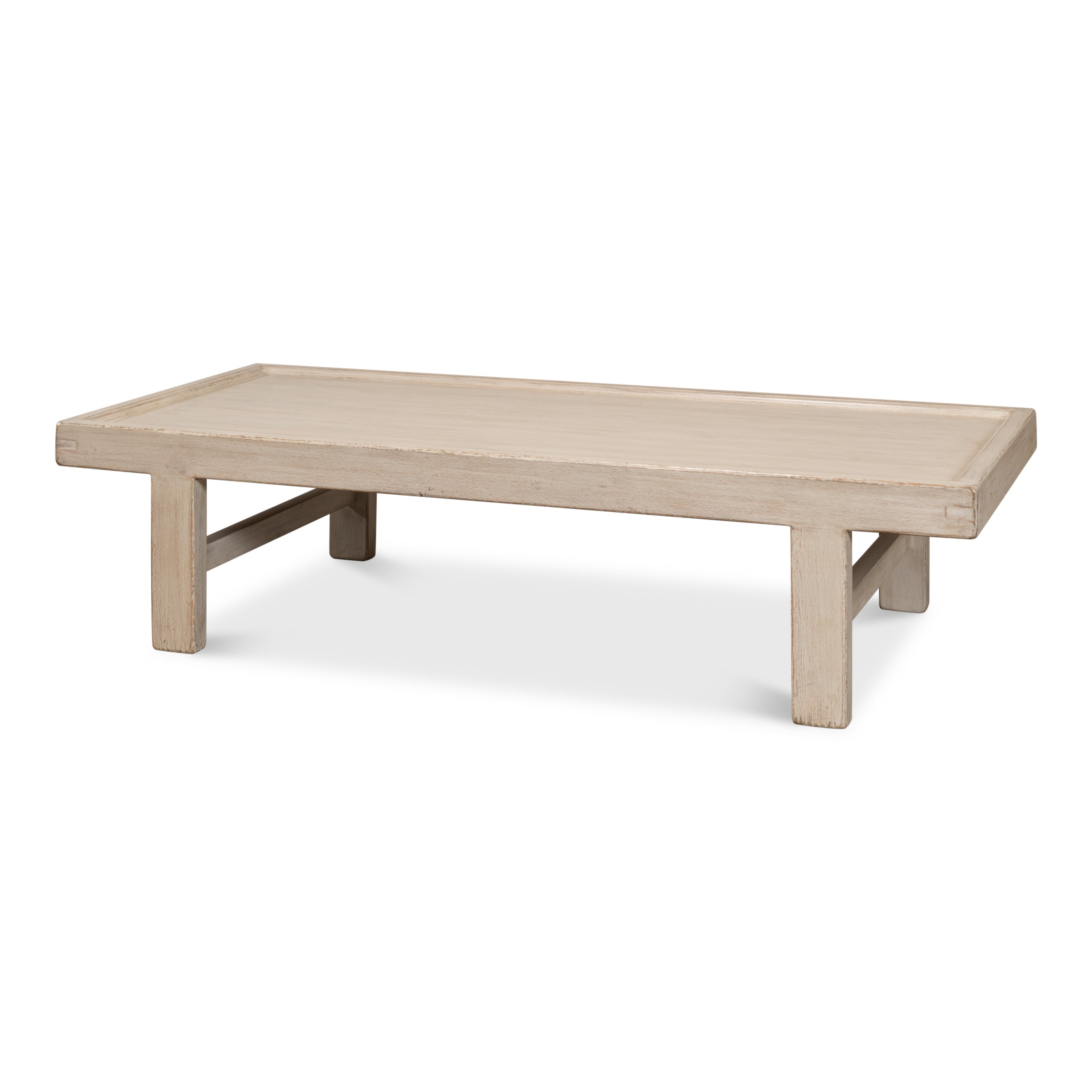 Large Wood Panel Coffee Table